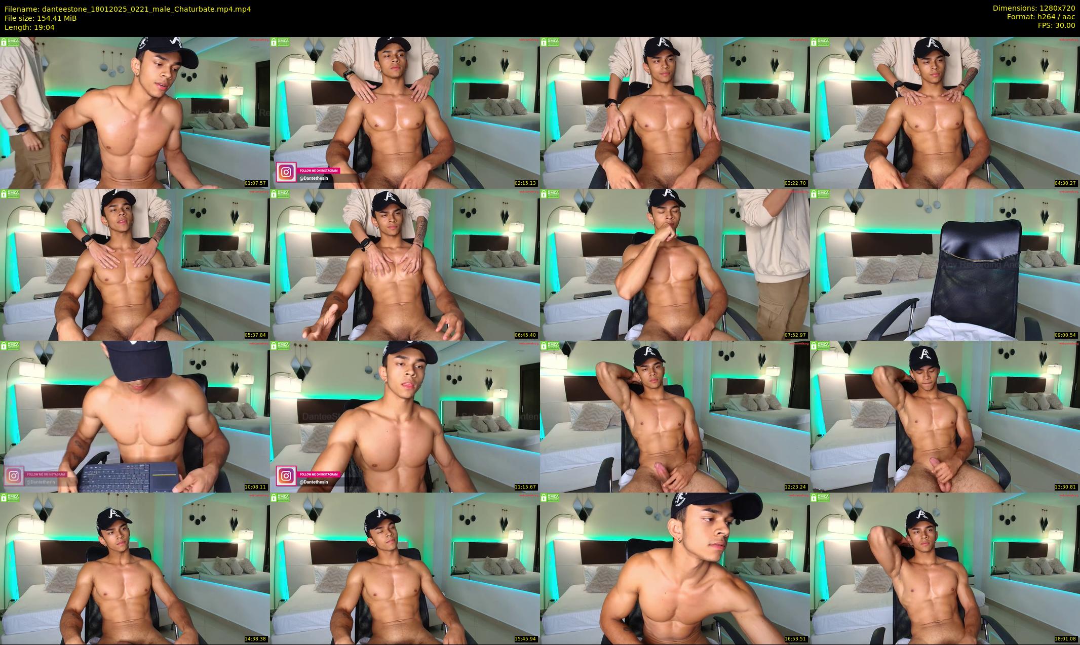 danteestone — 20 minute Chaturbate male cam show recording, 720p, Jan 18, 2025
