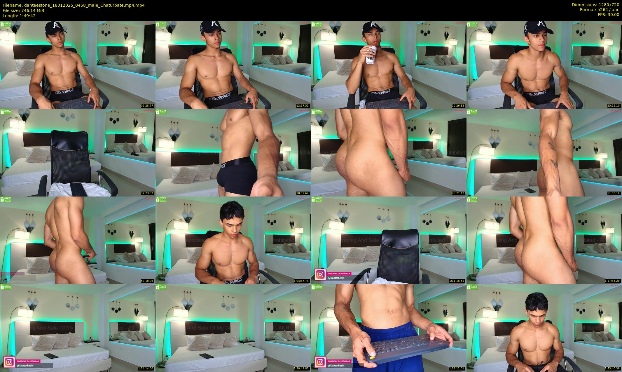 danteestone — 110 minute Chaturbate male cam show recording, 720p, Jan 18, 2025
