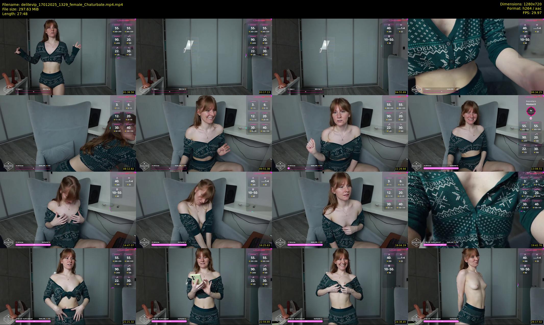 delitevip — 28 minute Chaturbate female cam show recording, 720p, Jan 17, 2025