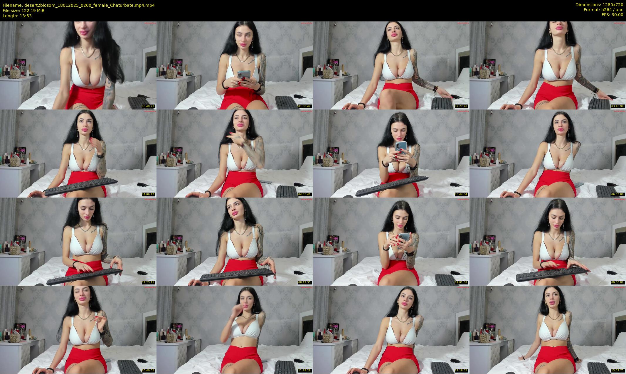 desert2blosom — 14 minute Chaturbate female cam show recording, 720p, Jan 18, 2025