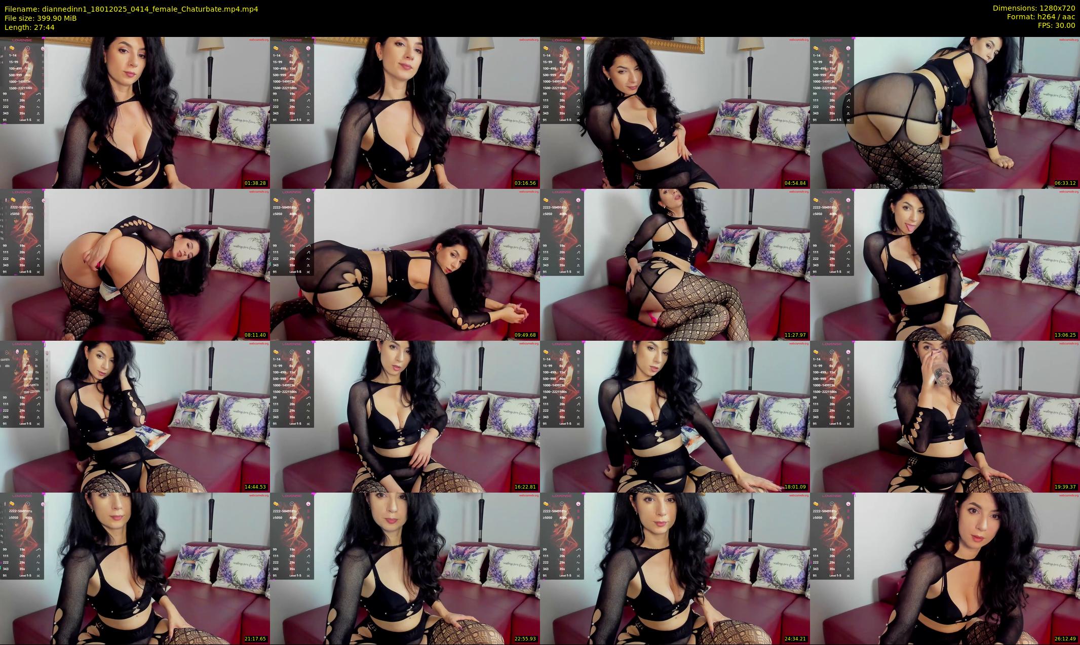 diannedinn1 — 28 minute Chaturbate female cam show recording, 720p, Jan 18, 2025