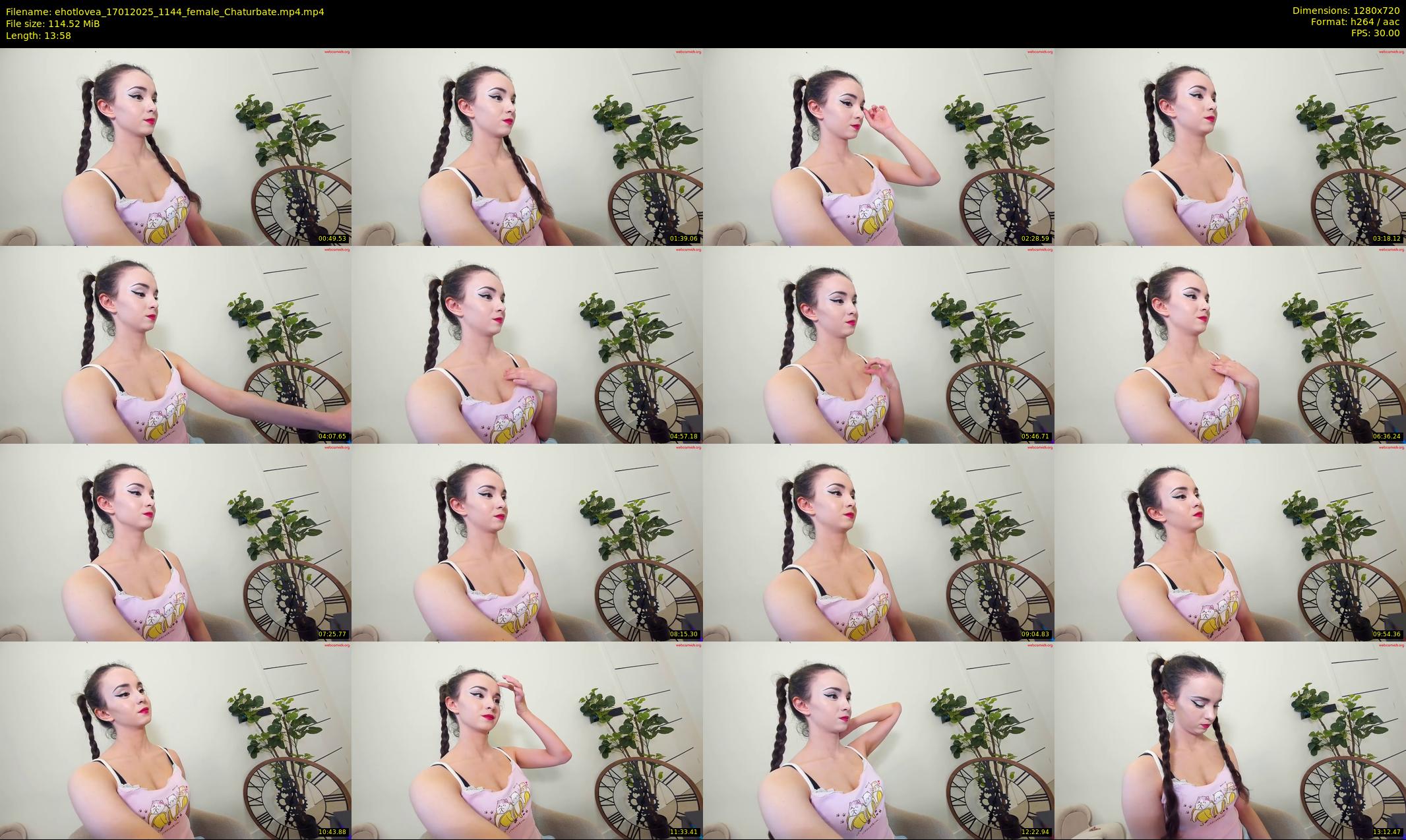 ehotlovea — 14 minute Chaturbate female cam show recording, 720p, Jan 17, 2025