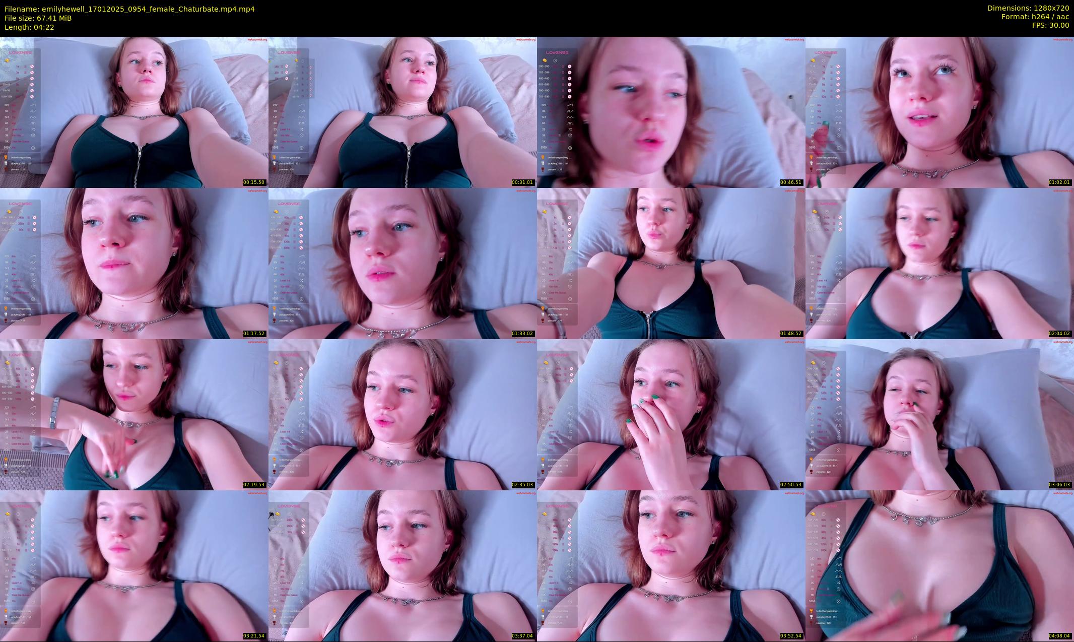 emilyhewell — 5 minute Chaturbate female cam show recording, 720p, Jan 17, 2025