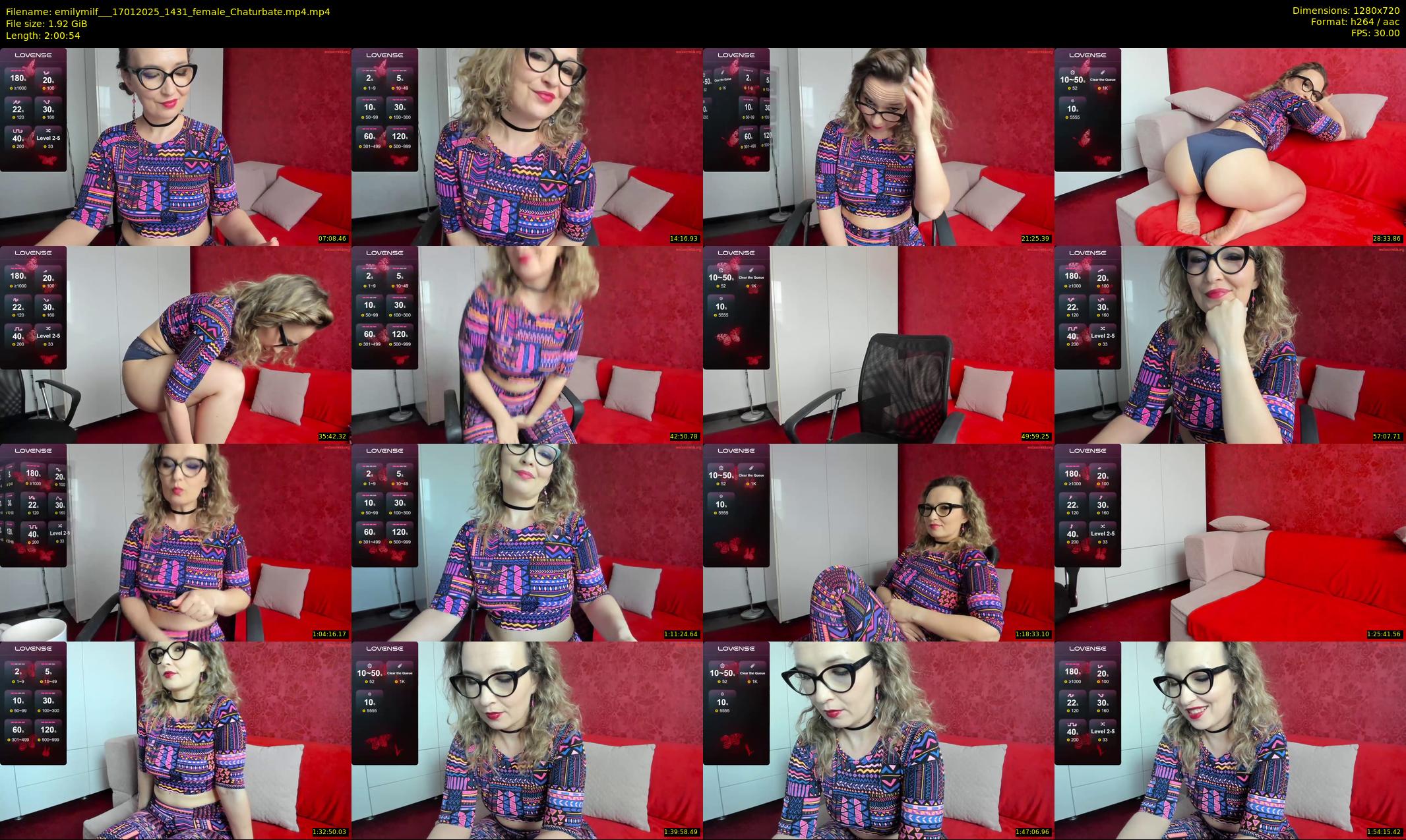 emilymilf__ — 121 minute Chaturbate female cam show recording, 720p, Jan 17, 2025