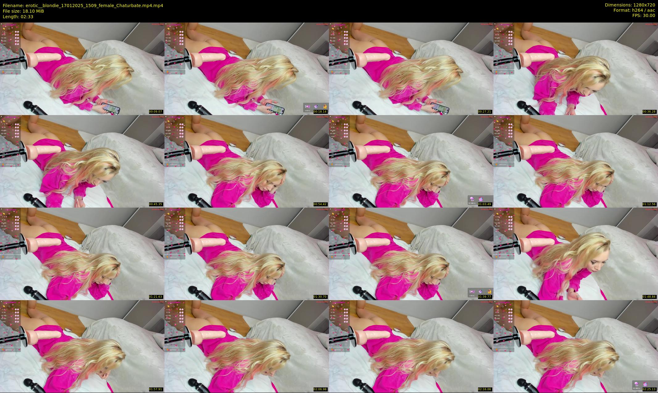 erotic__blondie — 3 minute Chaturbate female cam show recording, 720p, Jan 17, 2025