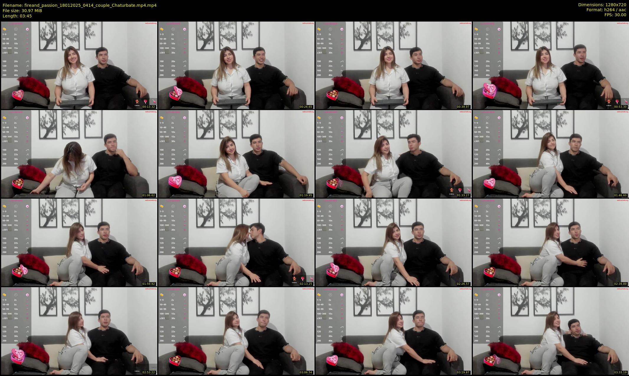 fireand_passion — 4 minute Chaturbate couple cam show recording, 720p, Jan 18, 2025