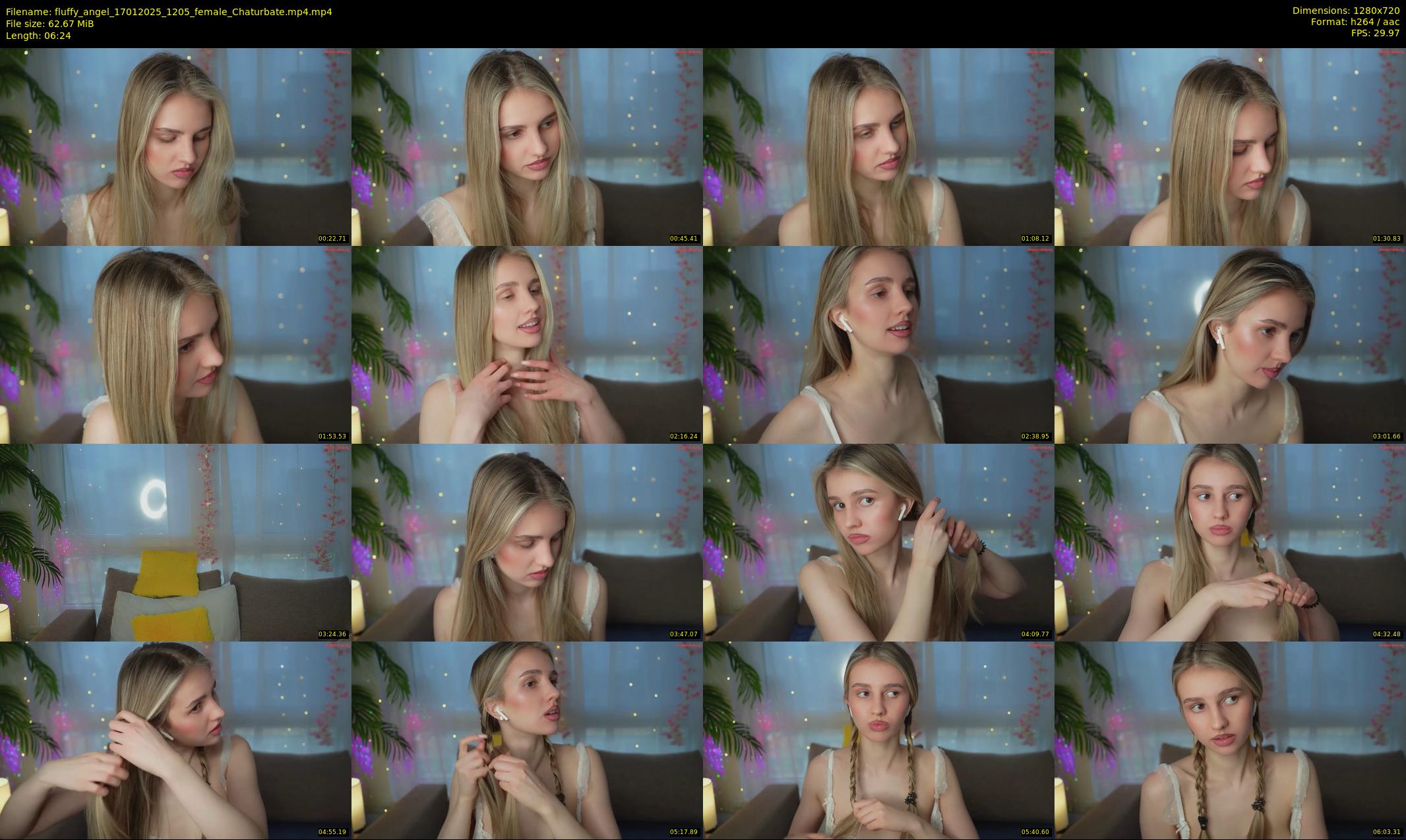 fluffy_angel — 7 minute Chaturbate female cam show recording, 720p, Jan 17, 2025