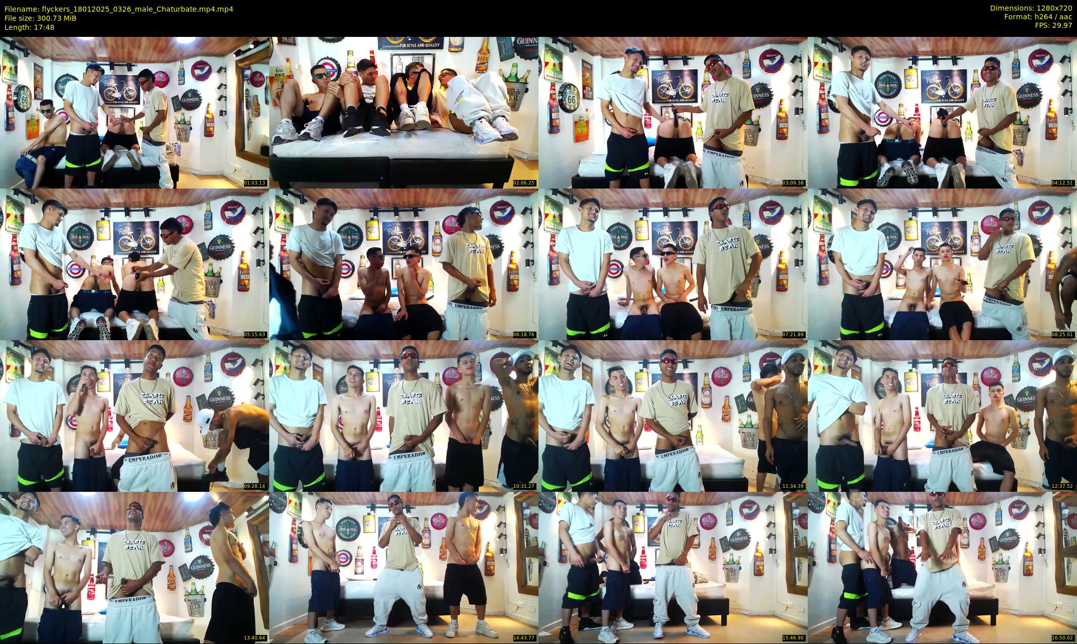 flyckers — 18 minute Chaturbate male cam show recording, 720p, Jan 18, 2025
