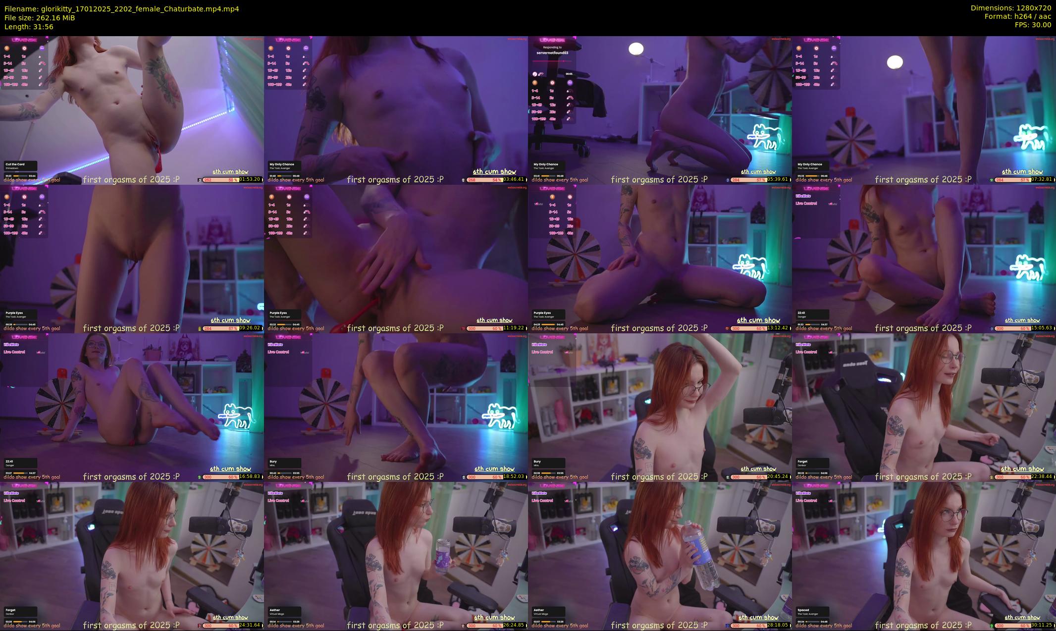 glorikitty — 32 minute Chaturbate female cam show recording, 720p, Jan 17, 2025