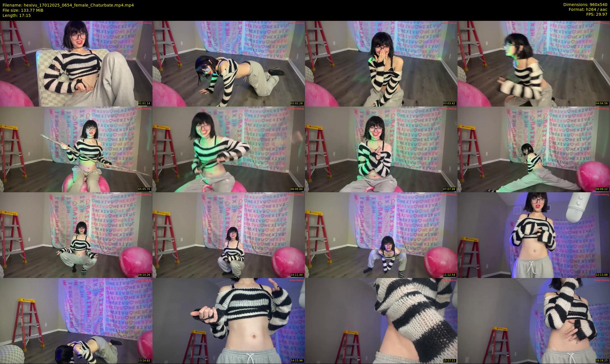 hexivu — 18 minute Chaturbate female cam show recording, 480p, Jan 17, 2025
