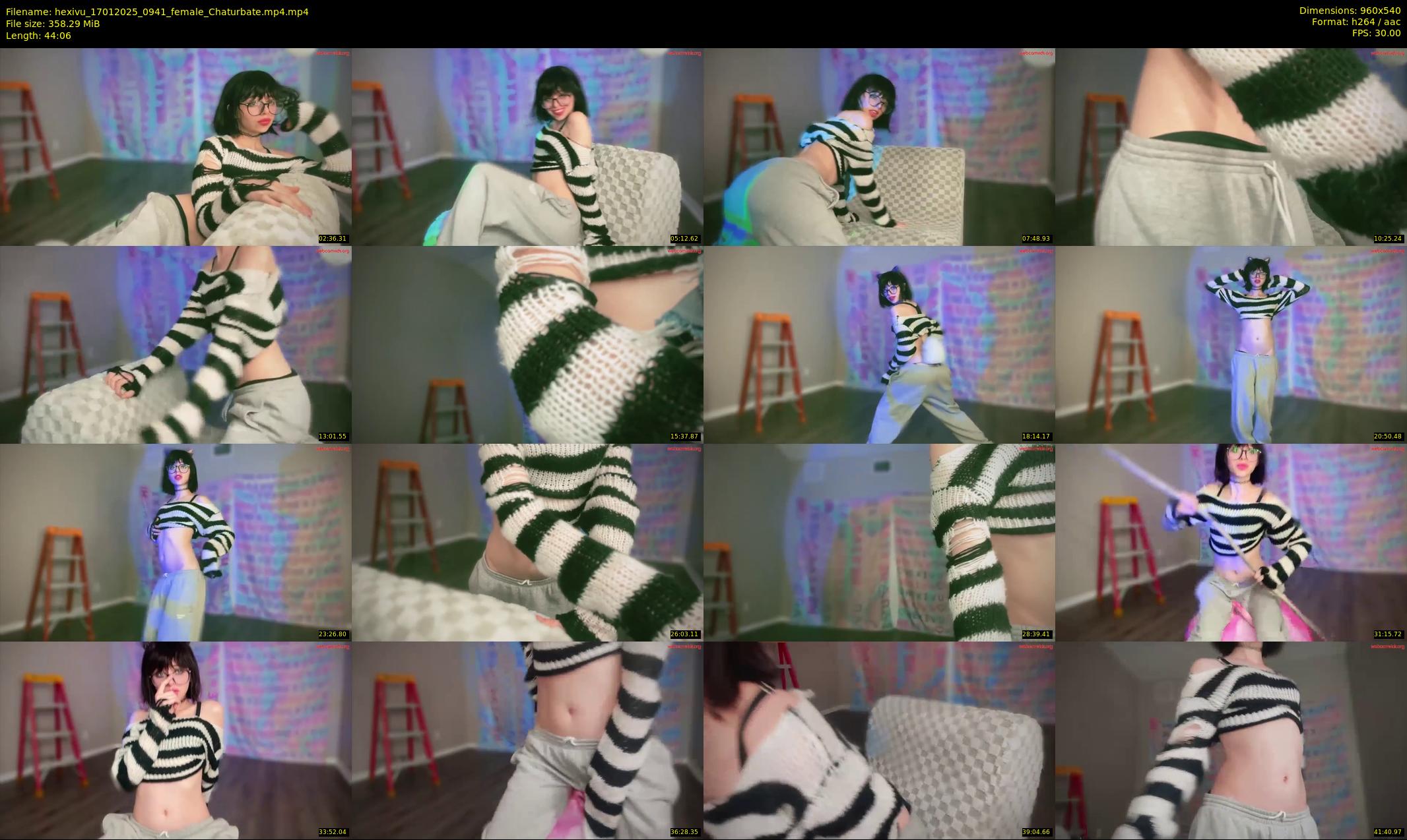 hexivu — 45 minute Chaturbate female cam show recording, 480p, Jan 17, 2025