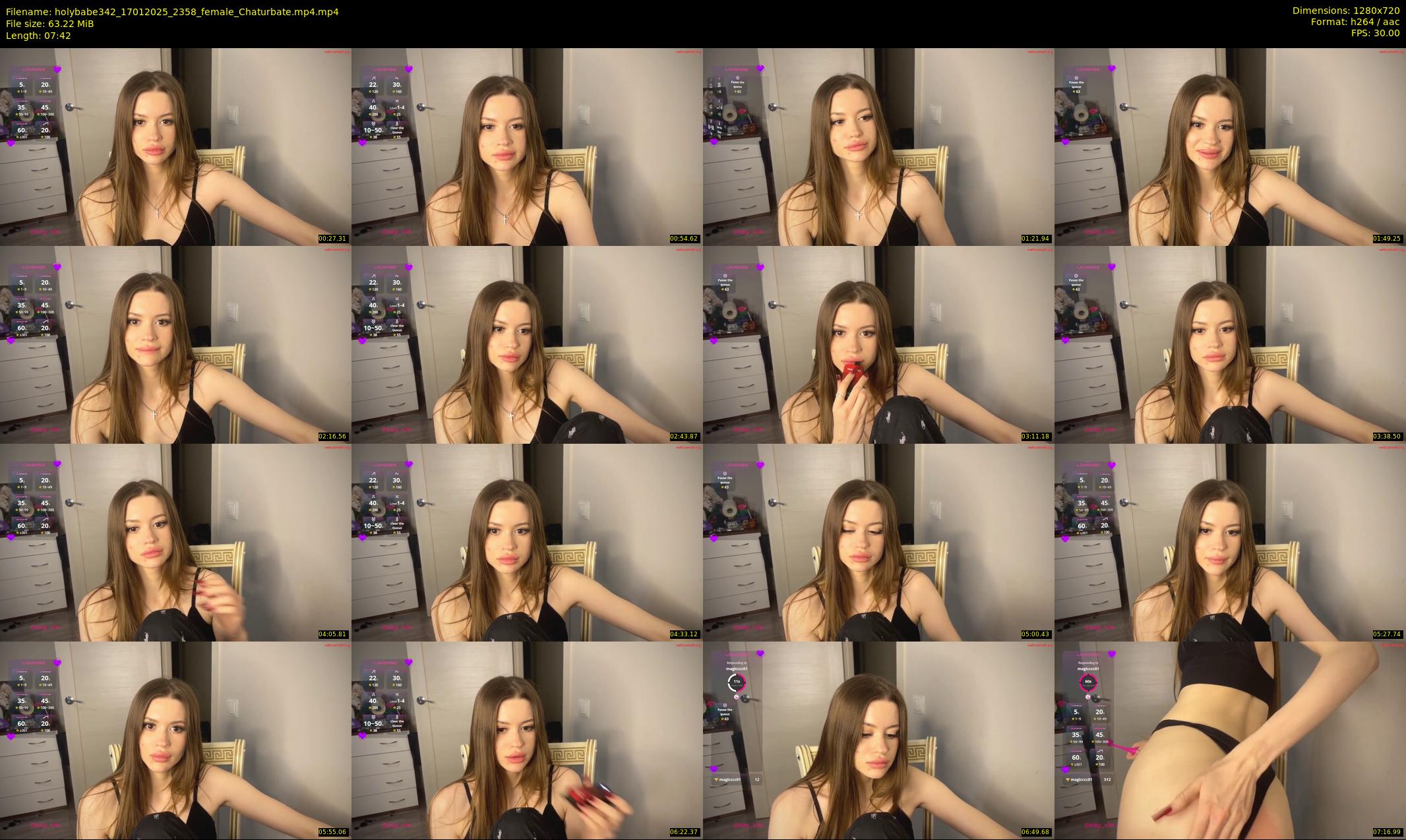 holybabe342 — 8 minute Chaturbate couple cam show recording, 720p, Jan 17, 2025