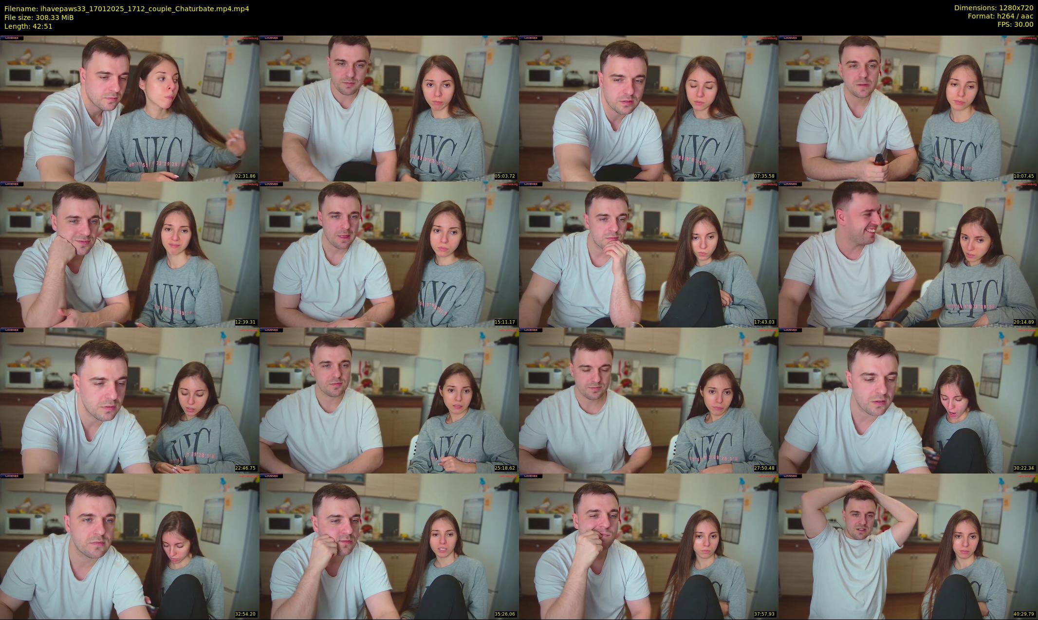 ihavepaws33 — 43 minute Chaturbate couple cam show recording, 720p, Jan 17, 2025