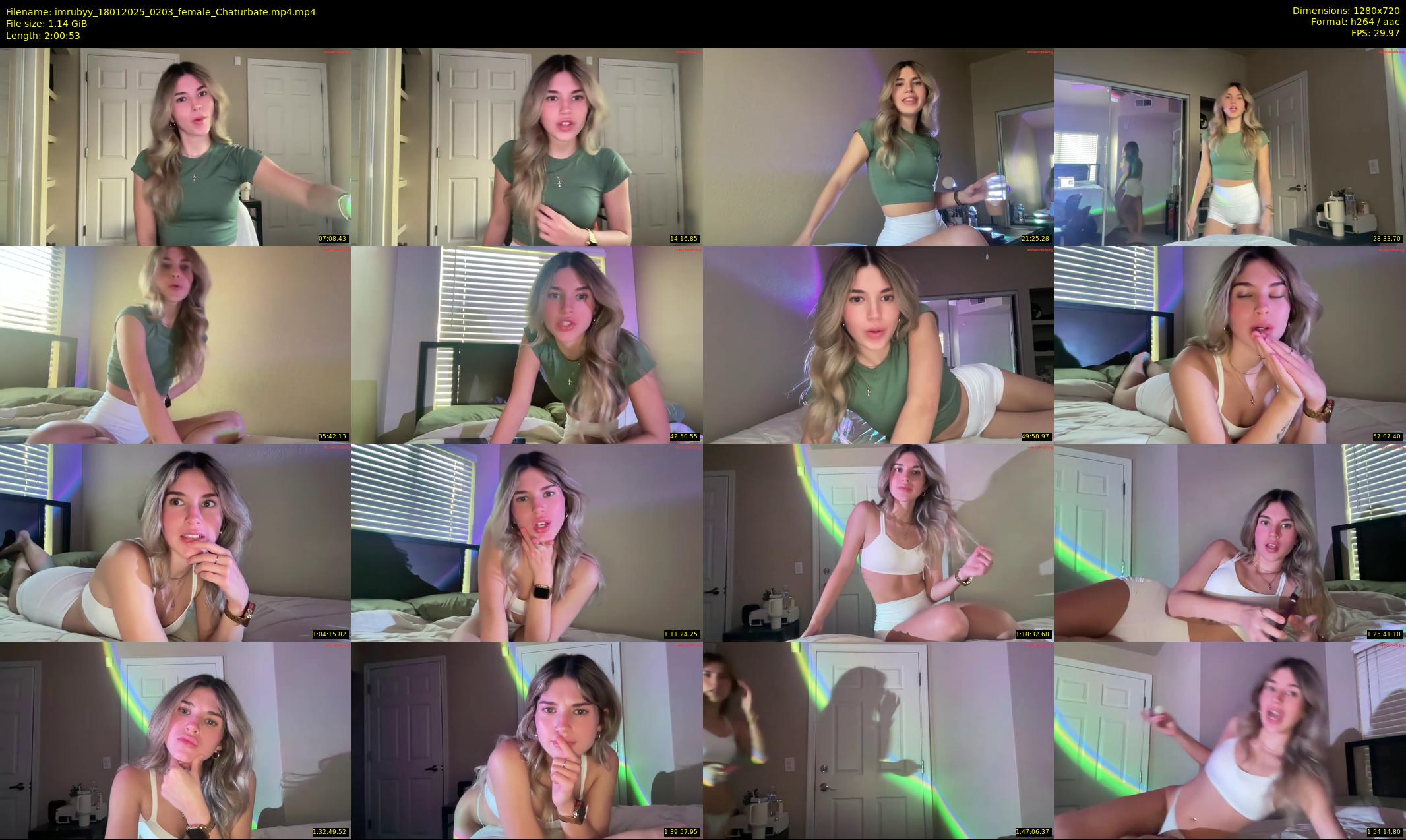 imrubyy — 121 minute Chaturbate female cam show recording, 720p, Jan 18, 2025