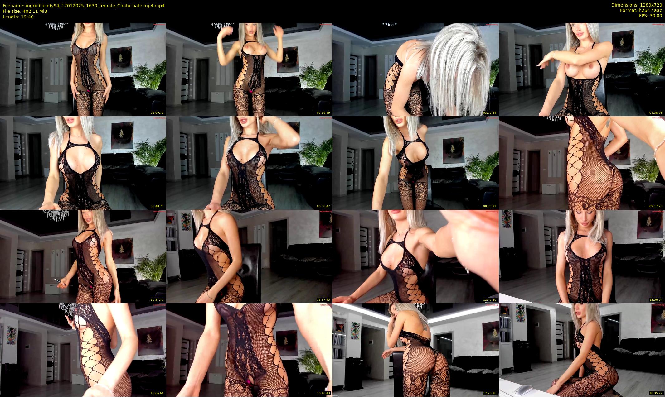 ingridblondy94 — 20 minute Chaturbate female cam show recording, 720p, Jan 17, 2025