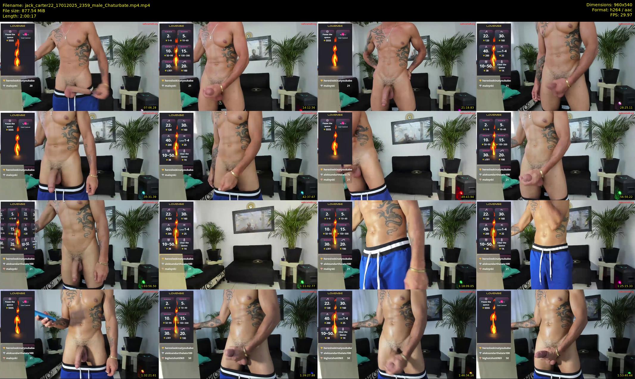 jack_carter22 — 121 minute Chaturbate male cam show recording, 480p, Jan 17, 2025