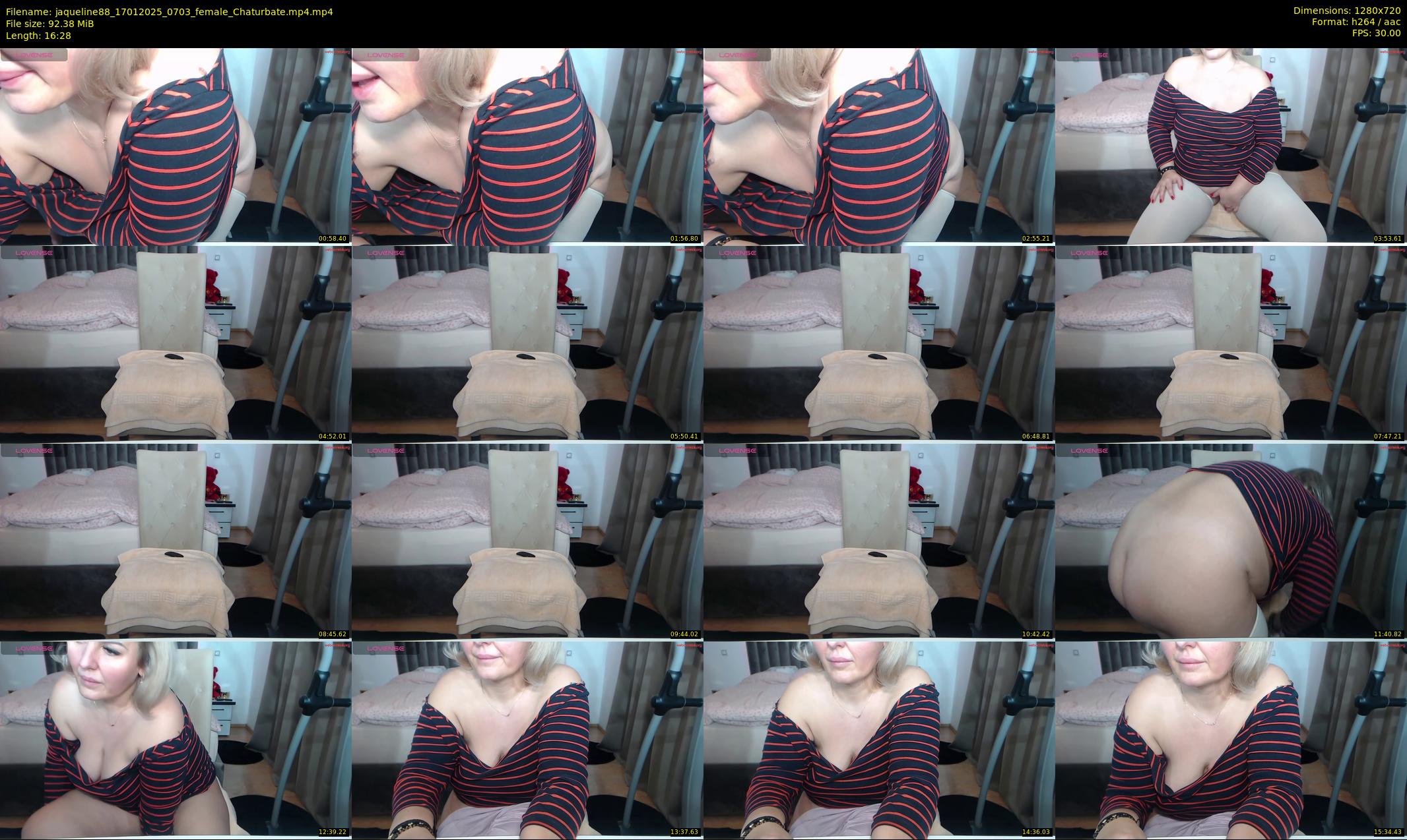 jaqueline88 — 17 minute Chaturbate female cam show recording, 720p, Jan 17, 2025