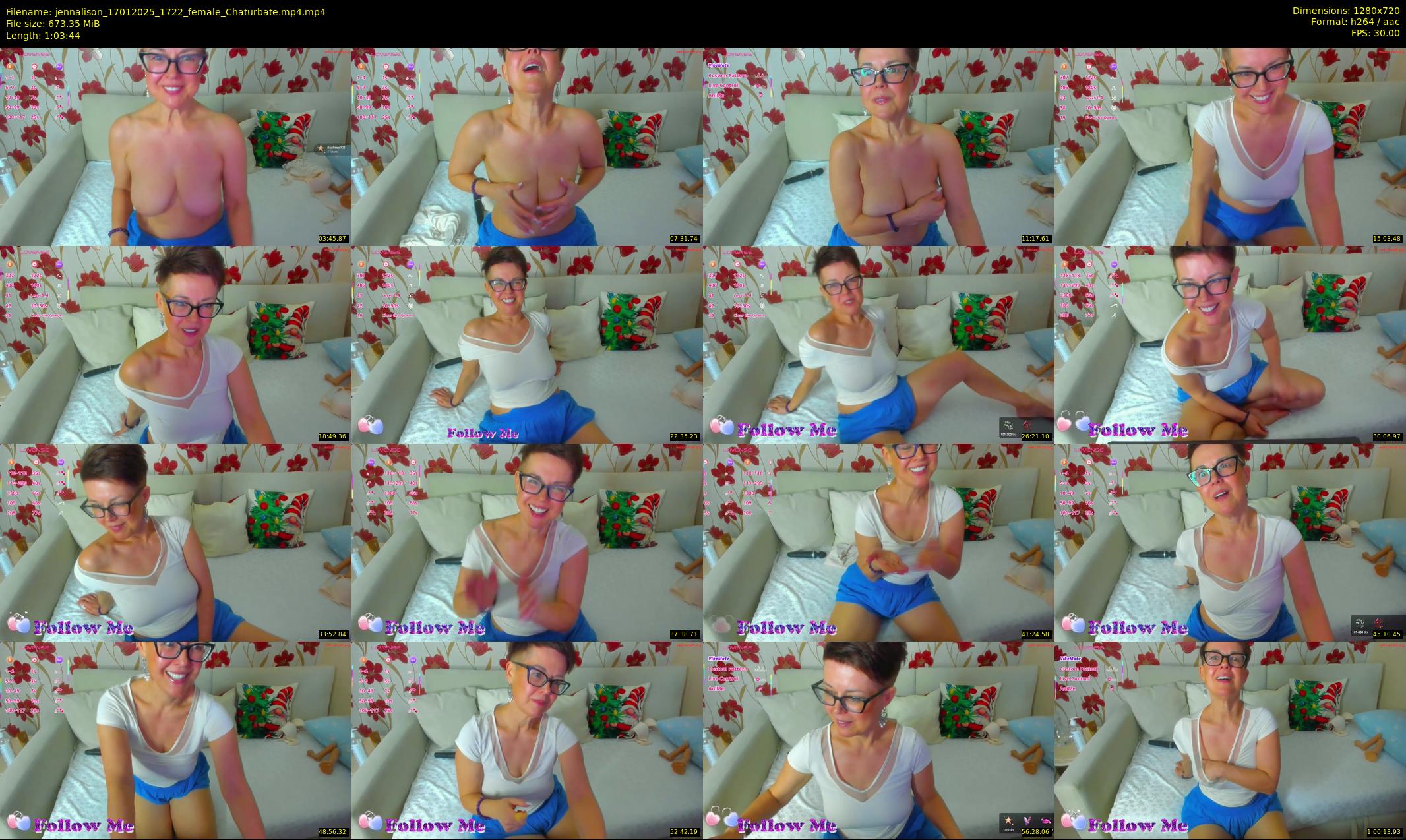 jennalison — 64 minute Chaturbate female cam show recording, 720p, Jan 17, 2025