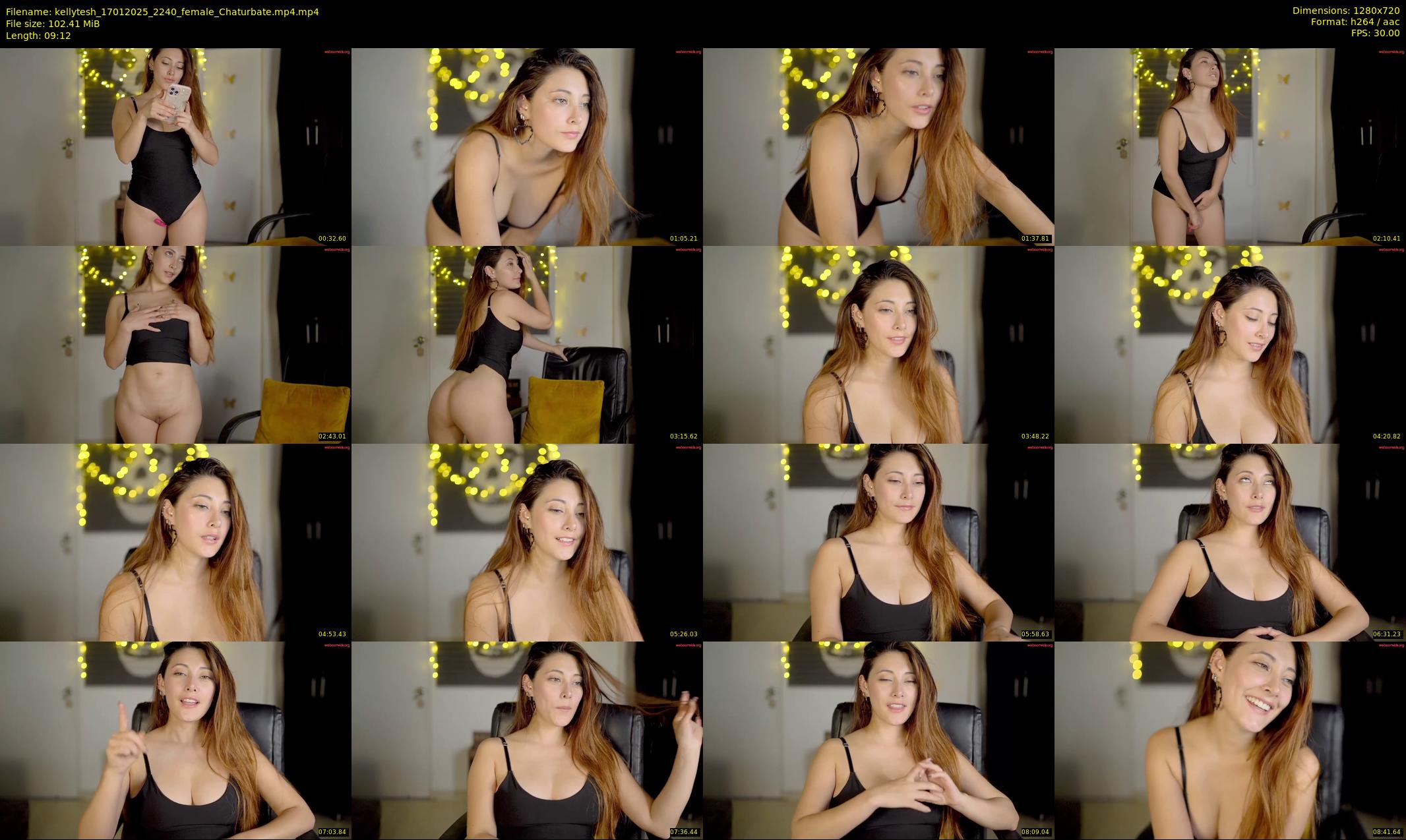 kellytesh — 10 minute Chaturbate female cam show recording, 720p, Jan 17, 2025