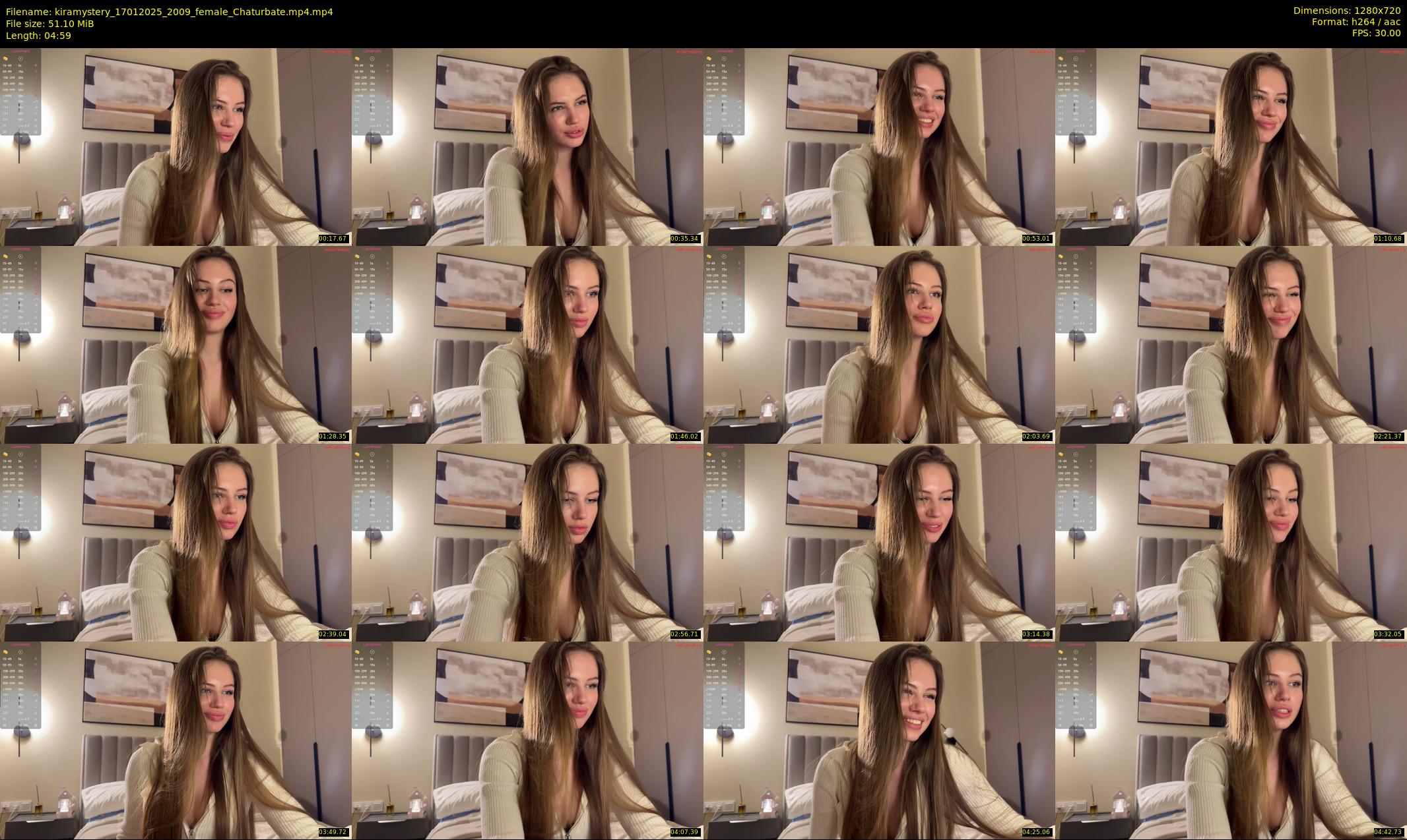 kiramystery — 5 minute Chaturbate female cam show recording, 720p, Jan 17, 2025