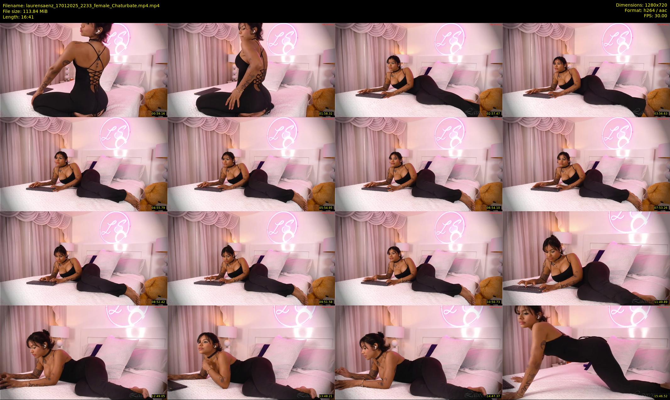 laurensaenz — 17 minute Chaturbate female cam show recording, 720p, Jan 17, 2025