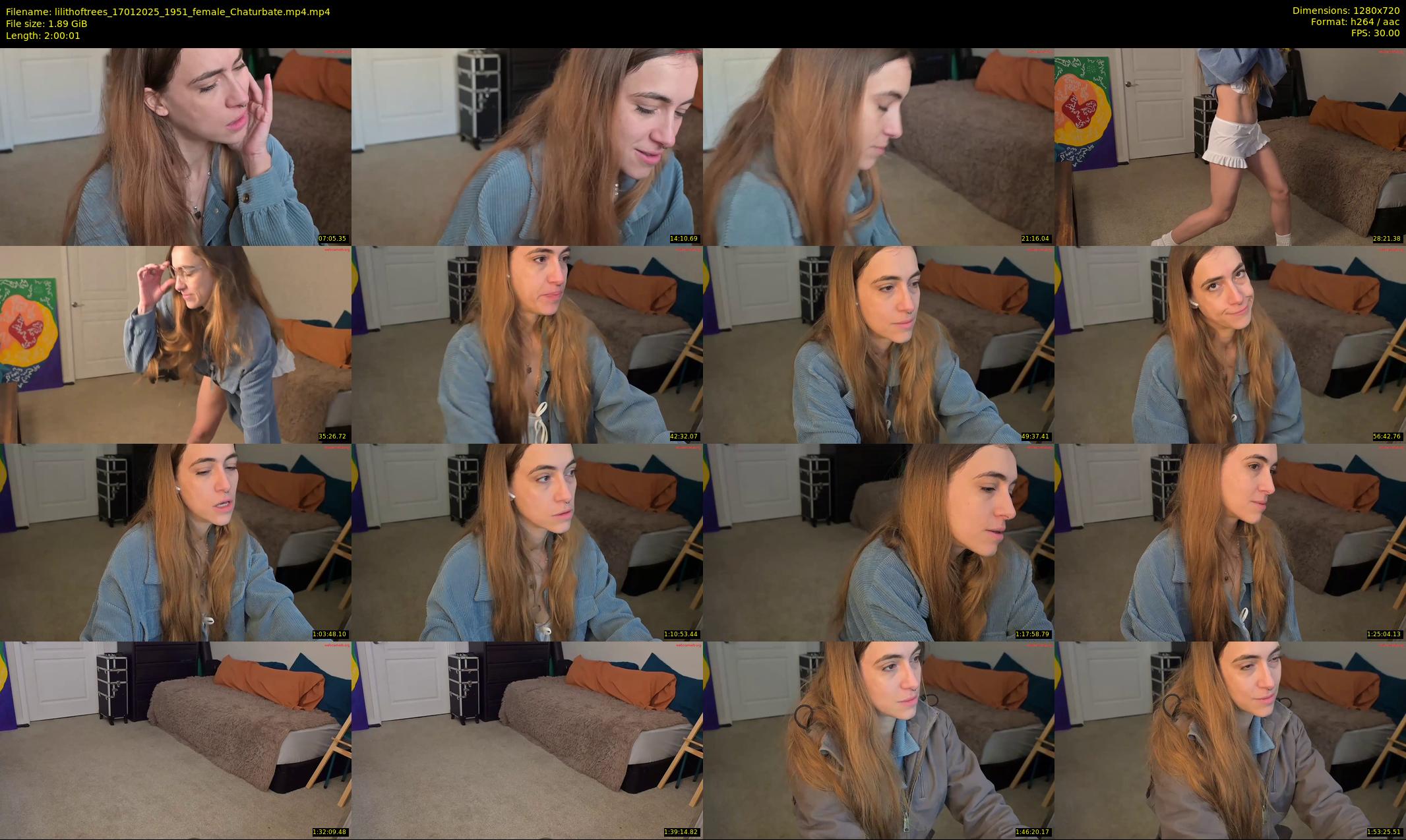 lilithoftrees — 121 minute Chaturbate female cam show recording, 720p, Jan 17, 2025
