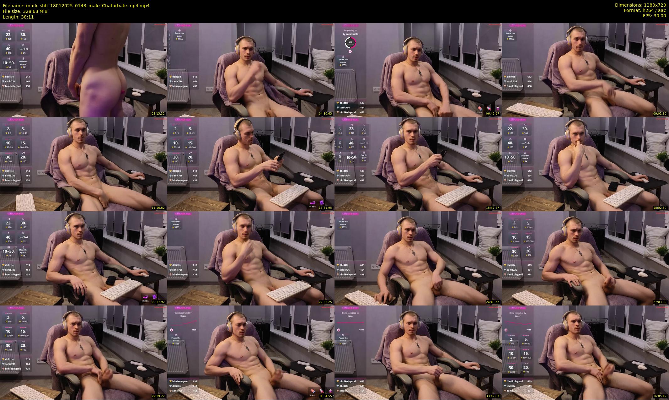 mark_stiff — 39 minute Chaturbate male cam show recording, 720p, Jan 18, 2025