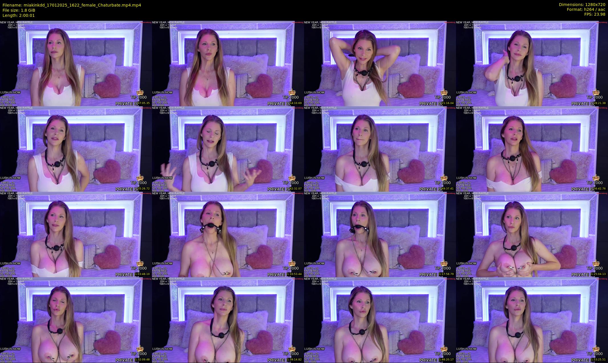 miakinkdd — 121 minute Chaturbate female cam show recording, 720p, Jan 17, 2025