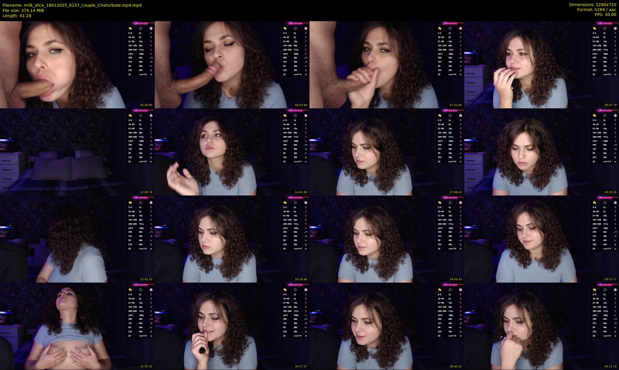 milk_slice — 42 minute Chaturbate couple cam show recording, 720p, Jan 18, 2025