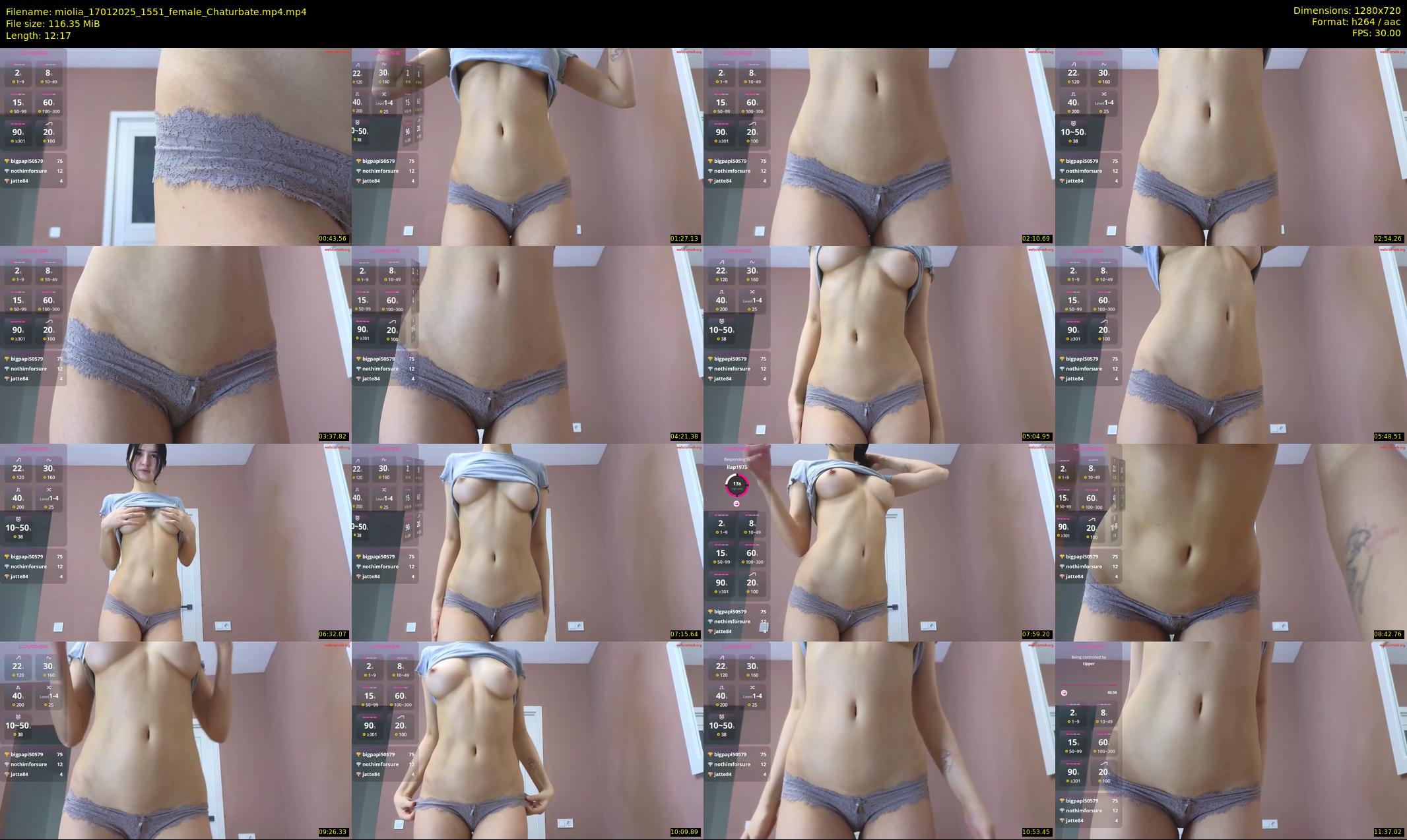 miolia — 13 minute Chaturbate female cam show recording, 720p, Jan 17, 2025