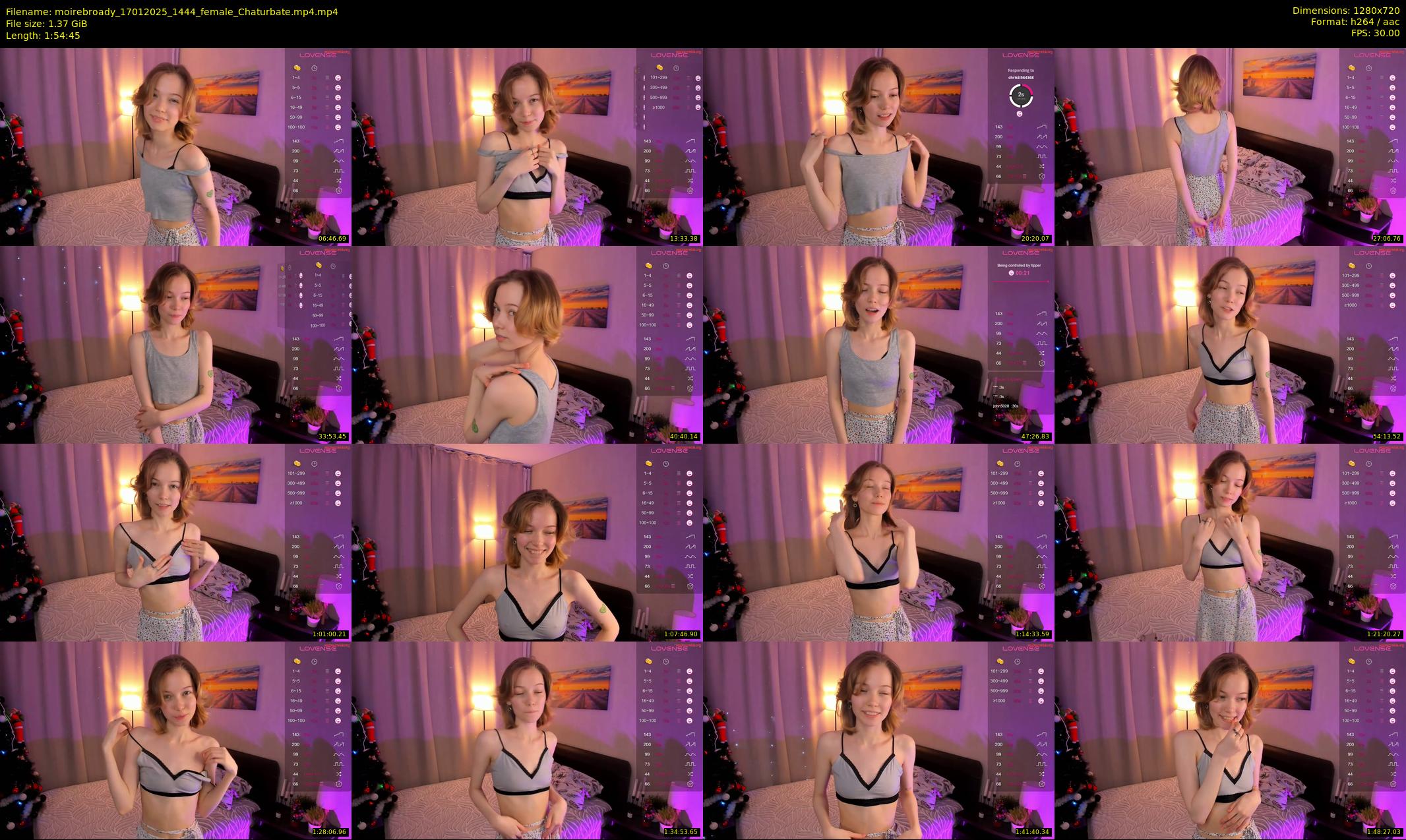 moirebroady — 115 minute Chaturbate female cam show recording, 720p, Jan 17, 2025