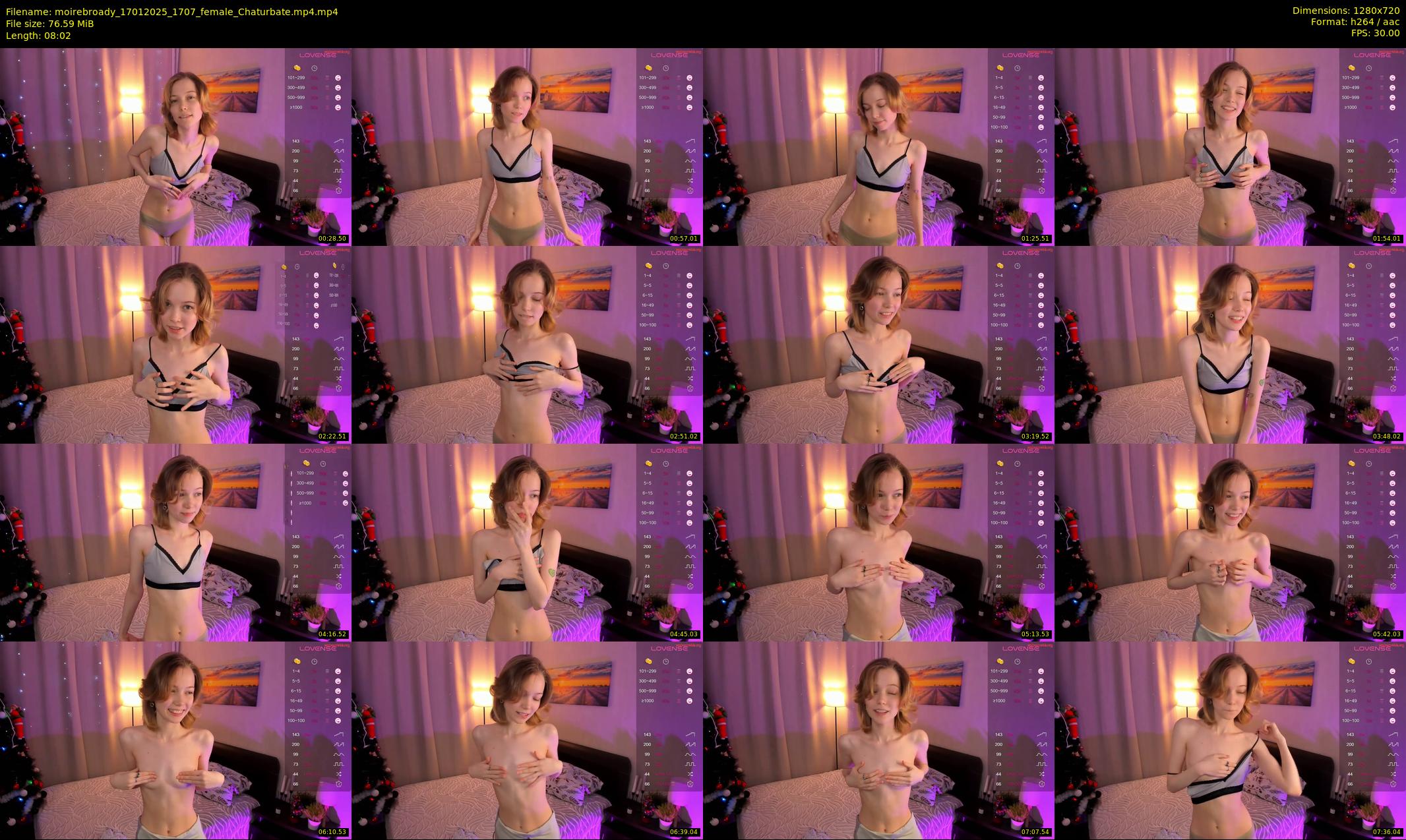 moirebroady — 9 minute Chaturbate female cam show recording, 720p, Jan 17, 2025