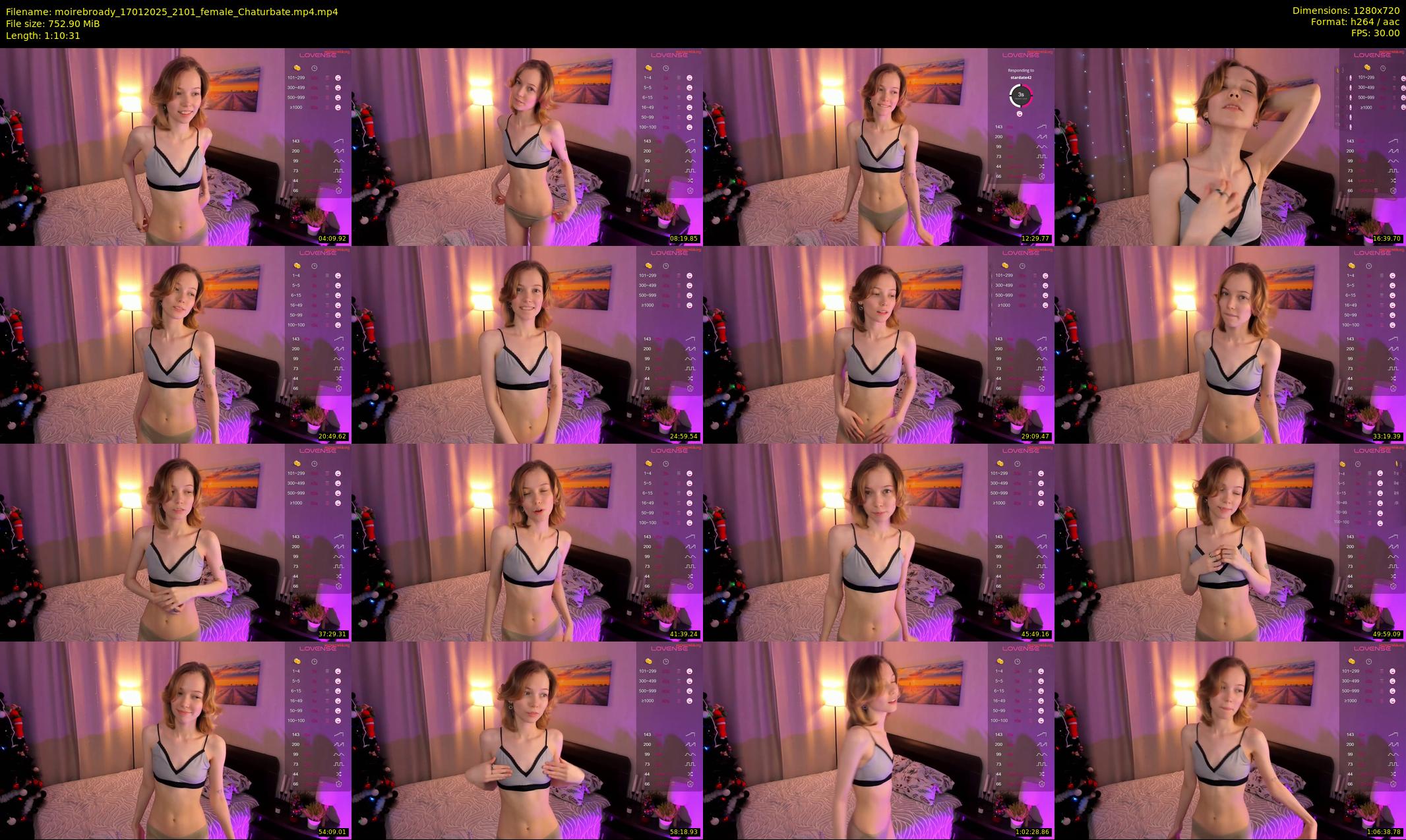 moirebroady — 71 minute Chaturbate female cam show recording, 720p, Jan 17, 2025