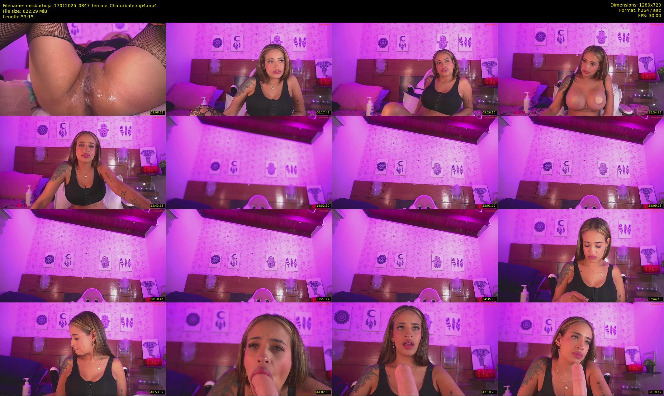 mssburbuja — 54 minute Chaturbate female cam show recording, 720p, Jan 17, 2025