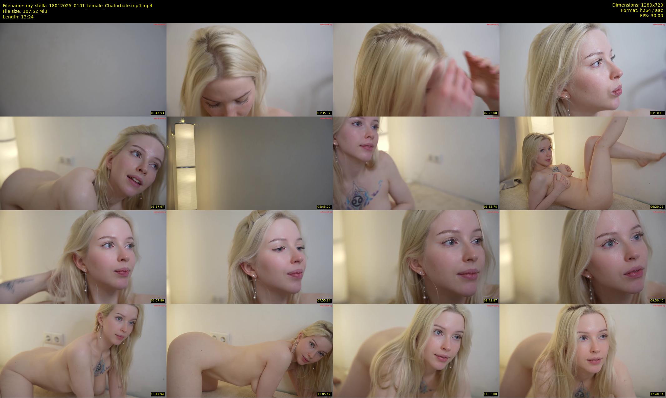 my_stella — 14 minute Chaturbate female cam show recording, 720p, Jan 18, 2025
