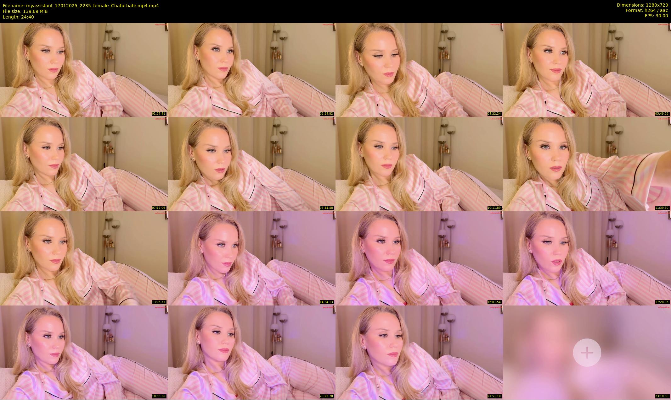 myassistant — 25 minute Chaturbate female cam show recording, 720p, Jan 17, 2025