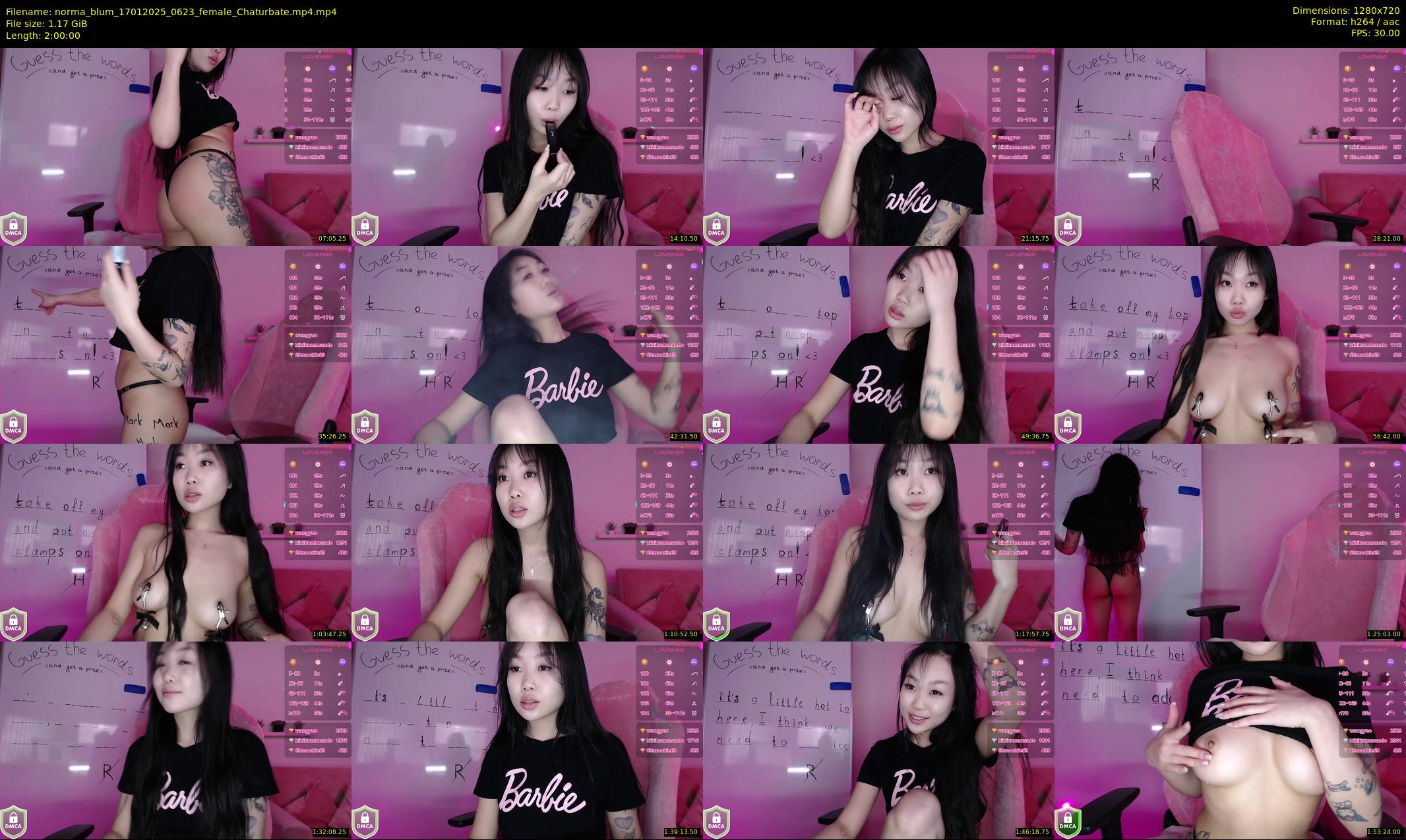 norma_blum — 120 minute Chaturbate female cam show recording, 720p, Jan 17, 2025