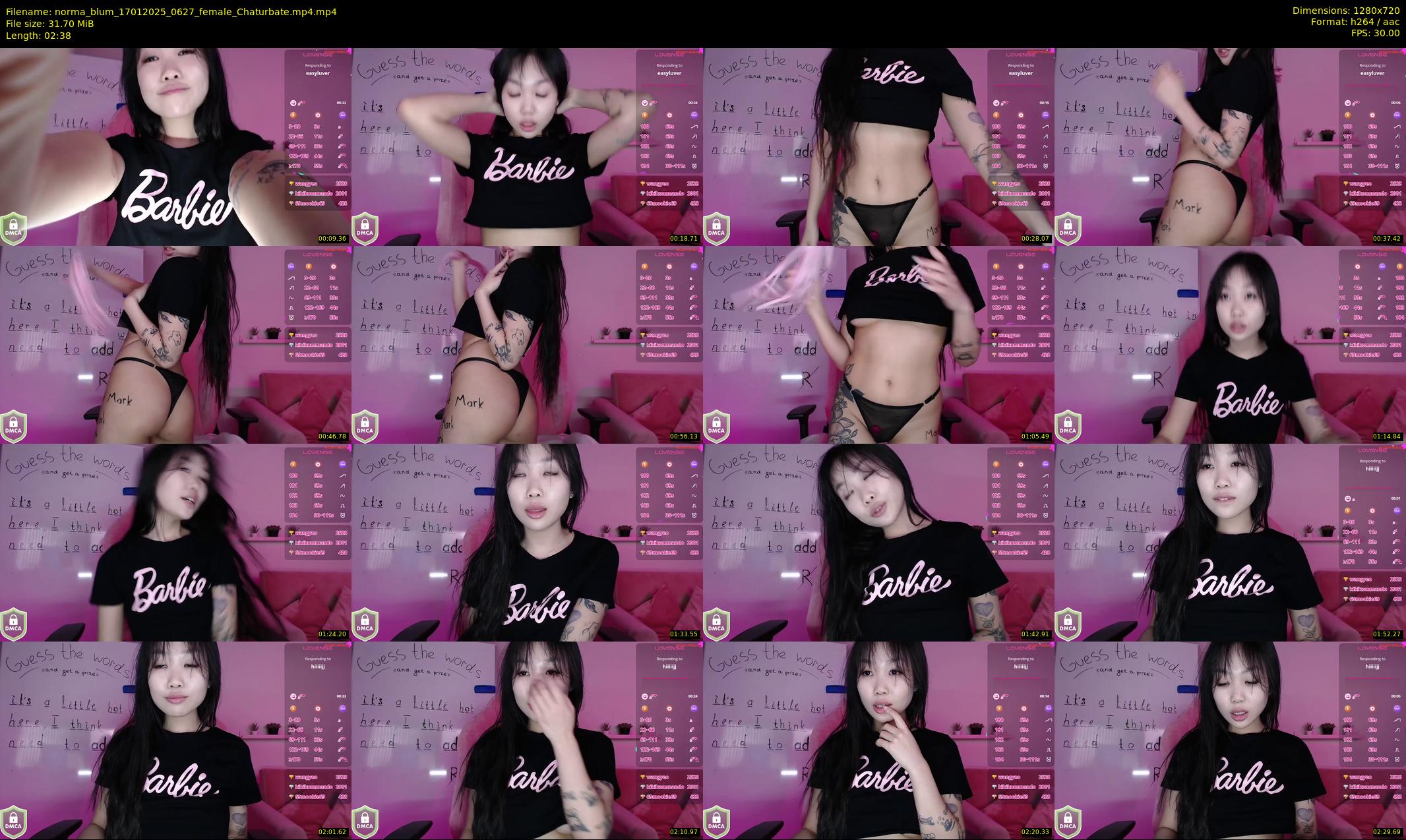 norma_blum — 3 minute Chaturbate female cam show recording, 720p, Jan 17, 2025