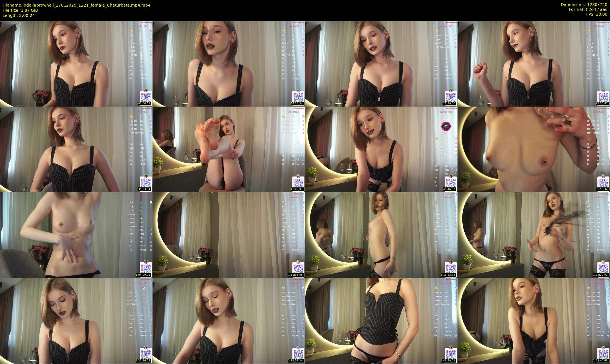odeliabrownell — 121 minute Chaturbate female cam show recording, 720p, Jan 17, 2025