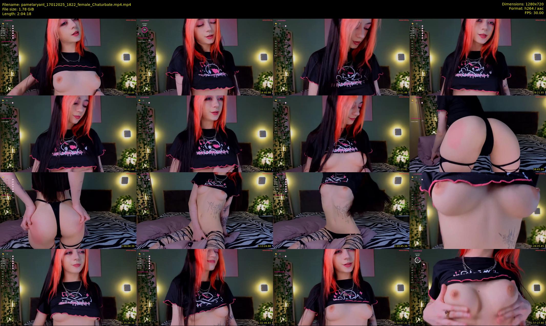 pamelaryant — 125 minute Chaturbate female cam show recording, 720p, Jan 17, 2025