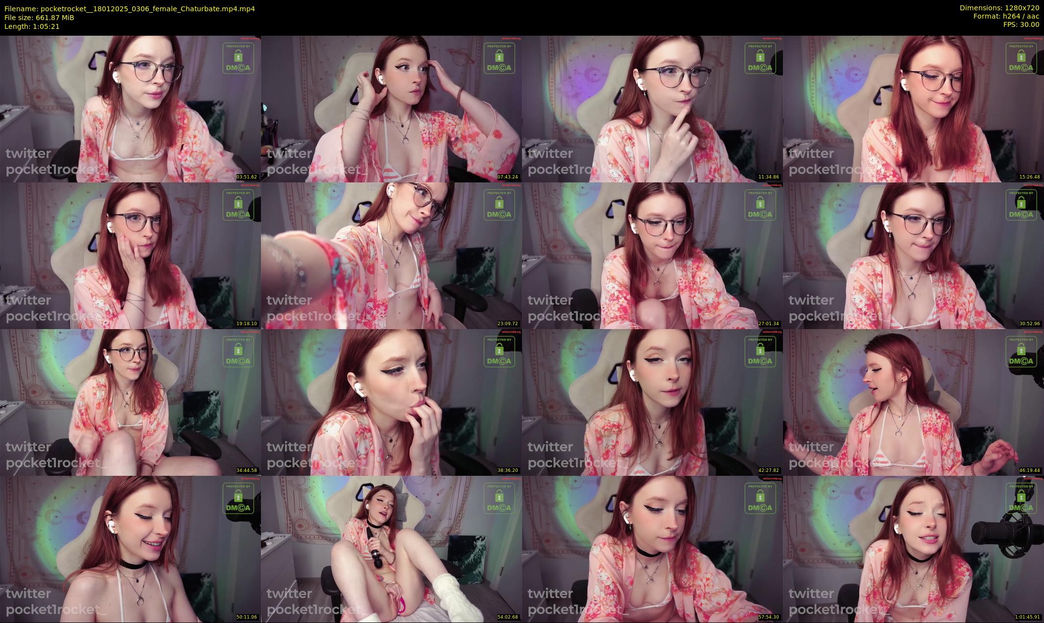 pocketrocket_ — 66 minute Chaturbate female cam show recording, 720p, Jan 18, 2025