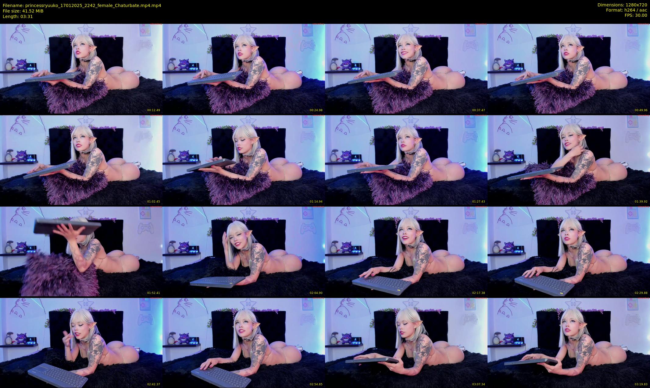 princessryuuko — 4 minute Chaturbate female cam show recording, 720p, Jan 17, 2025