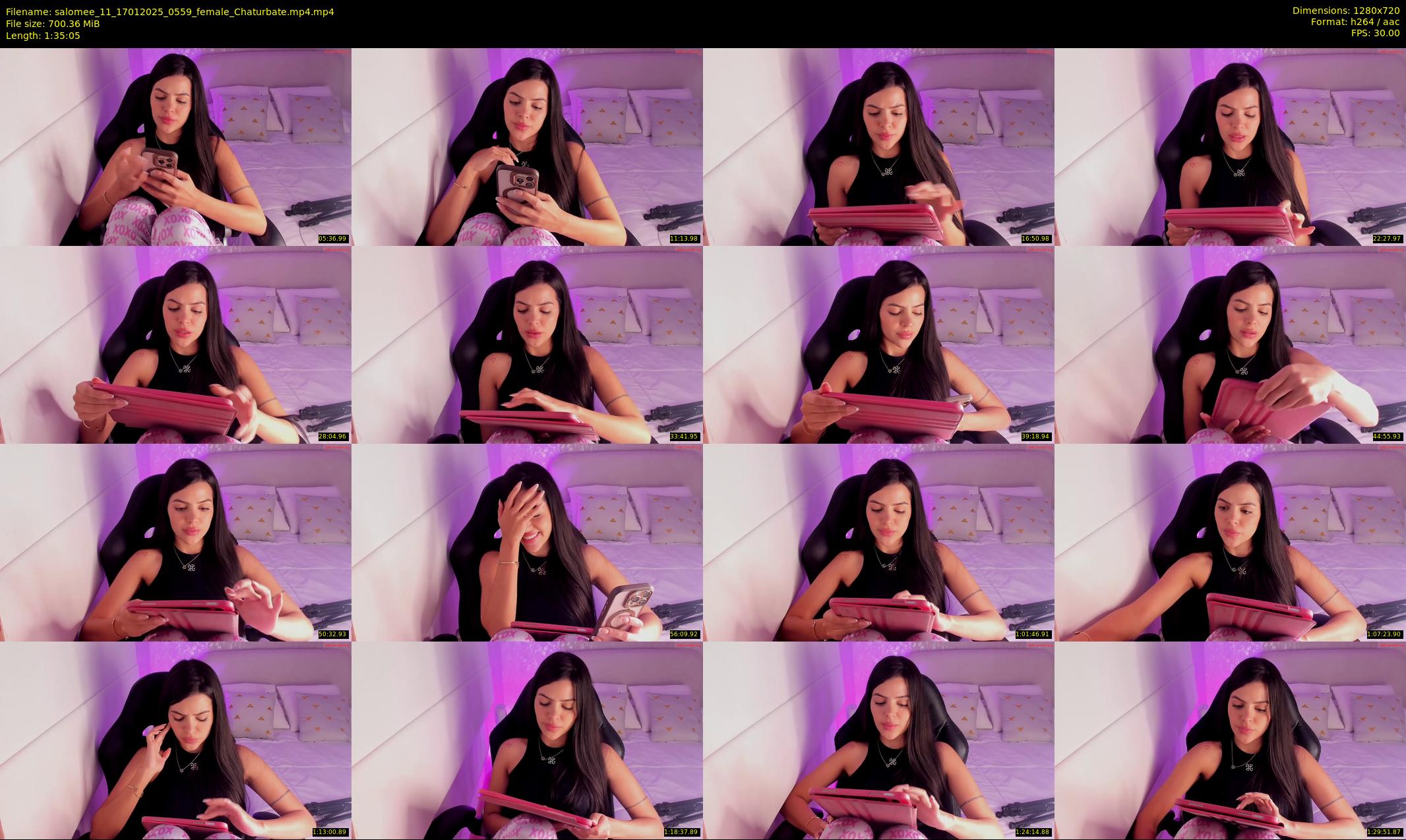 salomee_11 — 96 minute Chaturbate female cam show recording, 720p, Jan 17, 2025