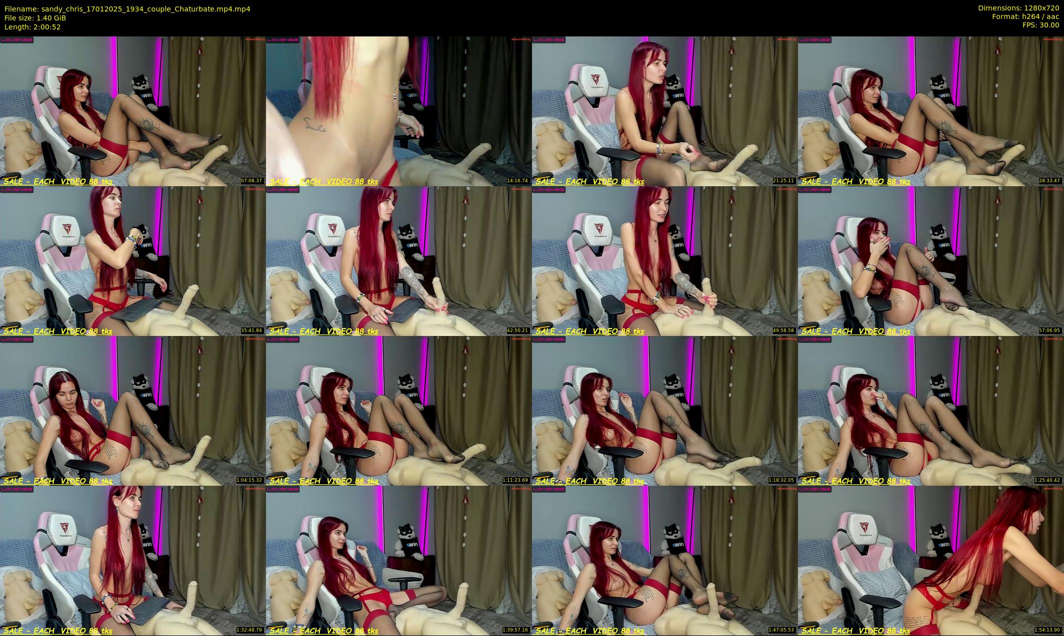 sandy_chris — 121 minute Chaturbate couple cam show recording, 720p, Jan 17, 2025