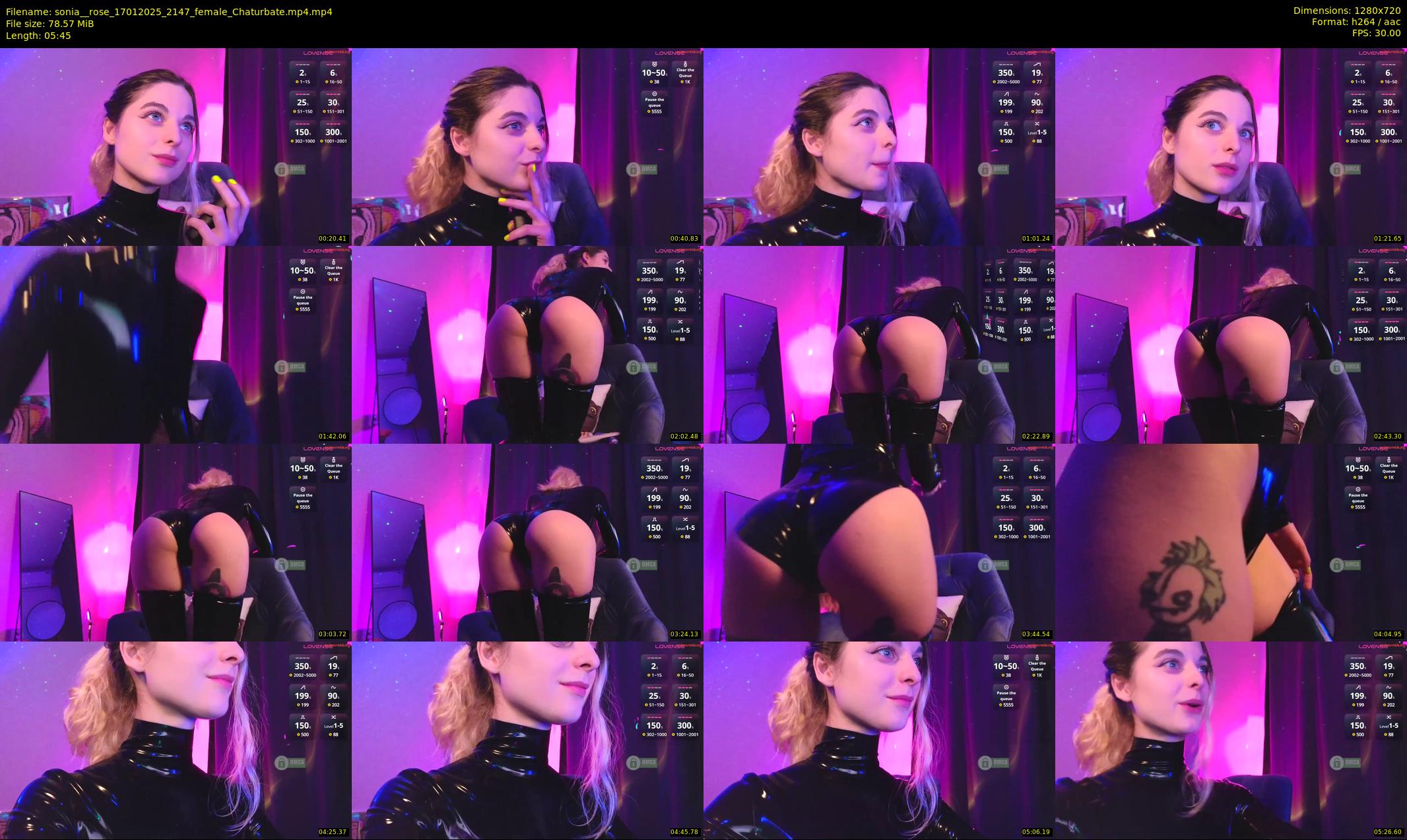 sonia__rose — 6 minute Chaturbate female cam show recording, 720p, Jan 17, 2025