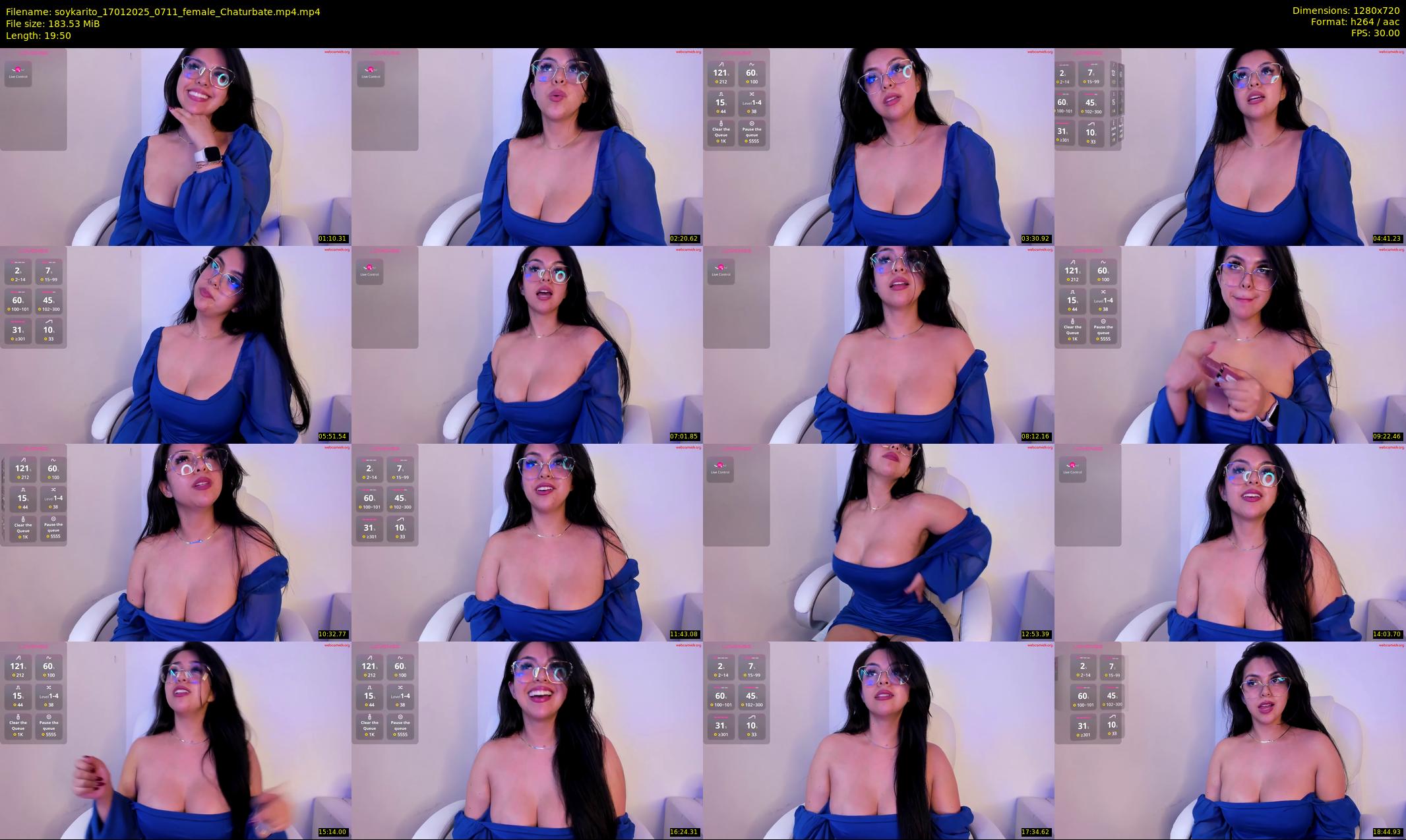 soykarito — 20 minute Chaturbate female cam show recording, 720p, Jan 17, 2025