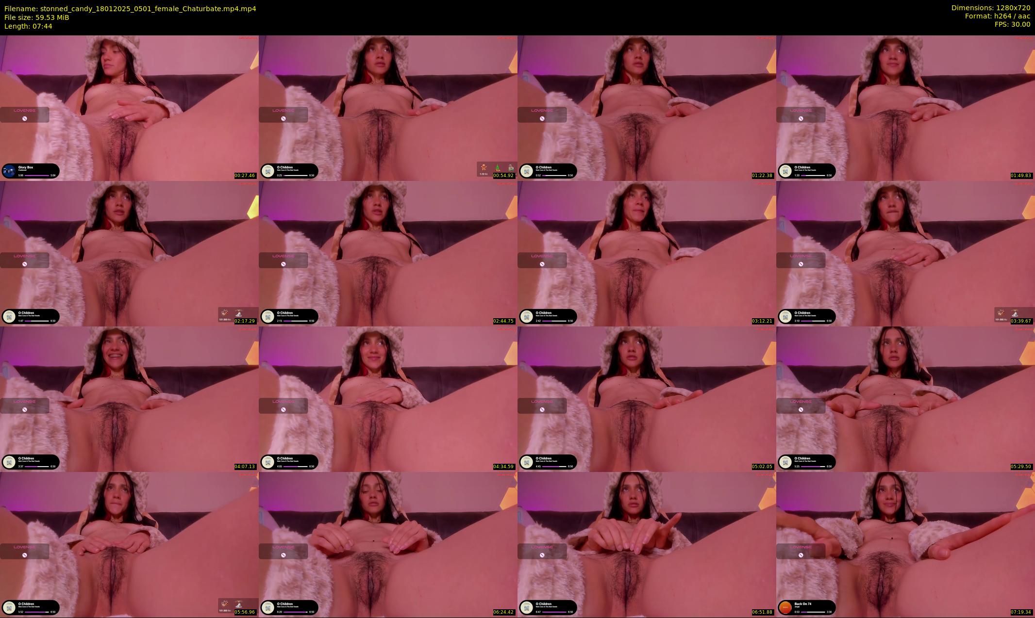 stonned_candy — 8 minute Chaturbate female cam show recording, 720p, Jan 18, 2025