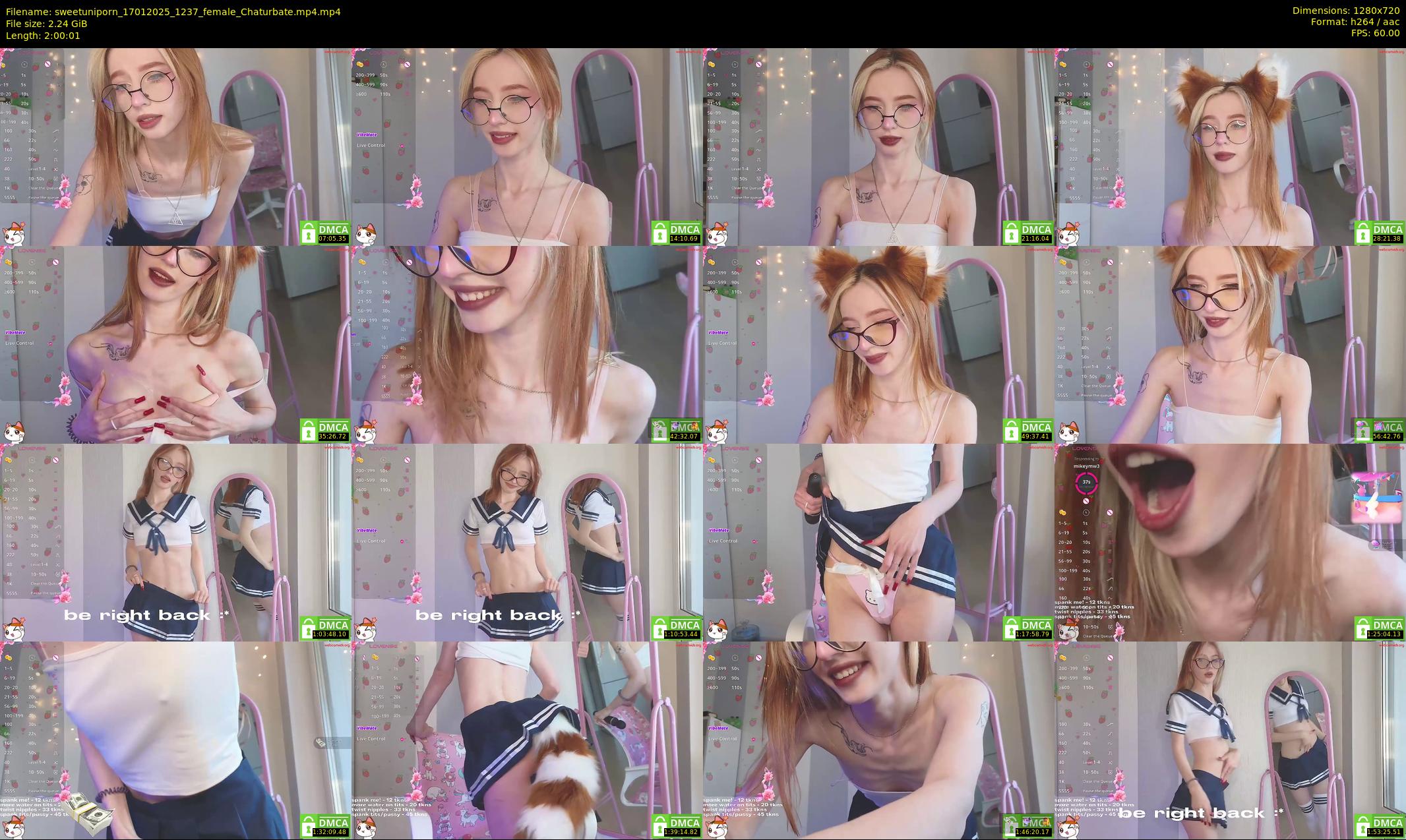 sweetuniporn — 121 minute Chaturbate couple cam show recording, 720p, Jan 17, 2025