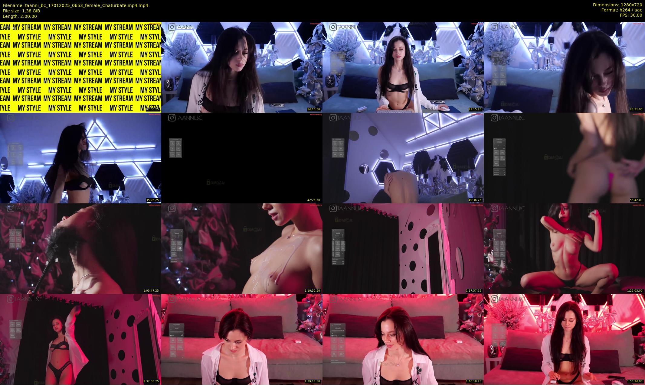 taanni_bc — 120 minute Chaturbate female cam show recording, 720p, Jan 17, 2025