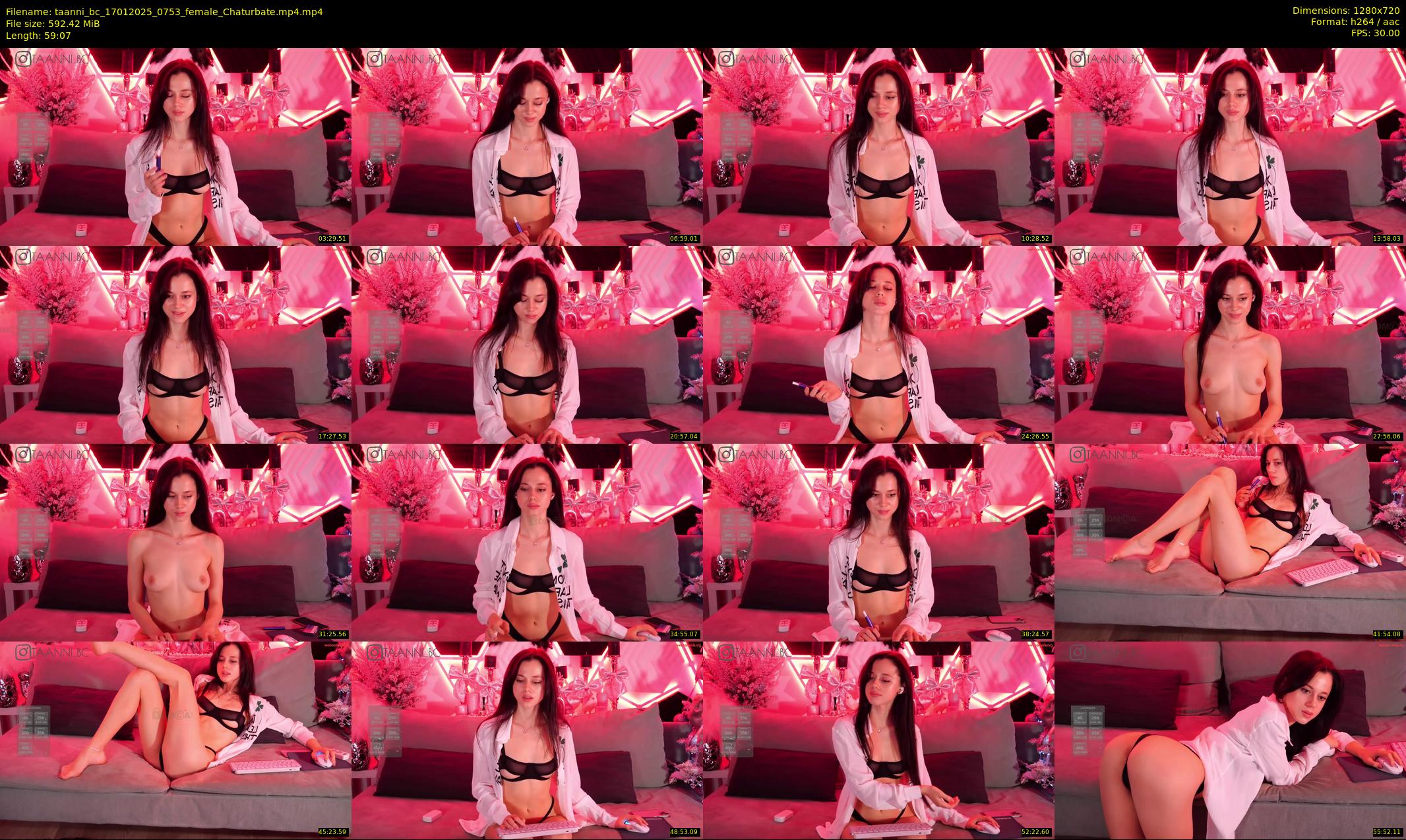 taanni_bc — 60 minute Chaturbate female cam show recording, 720p, Jan 17, 2025